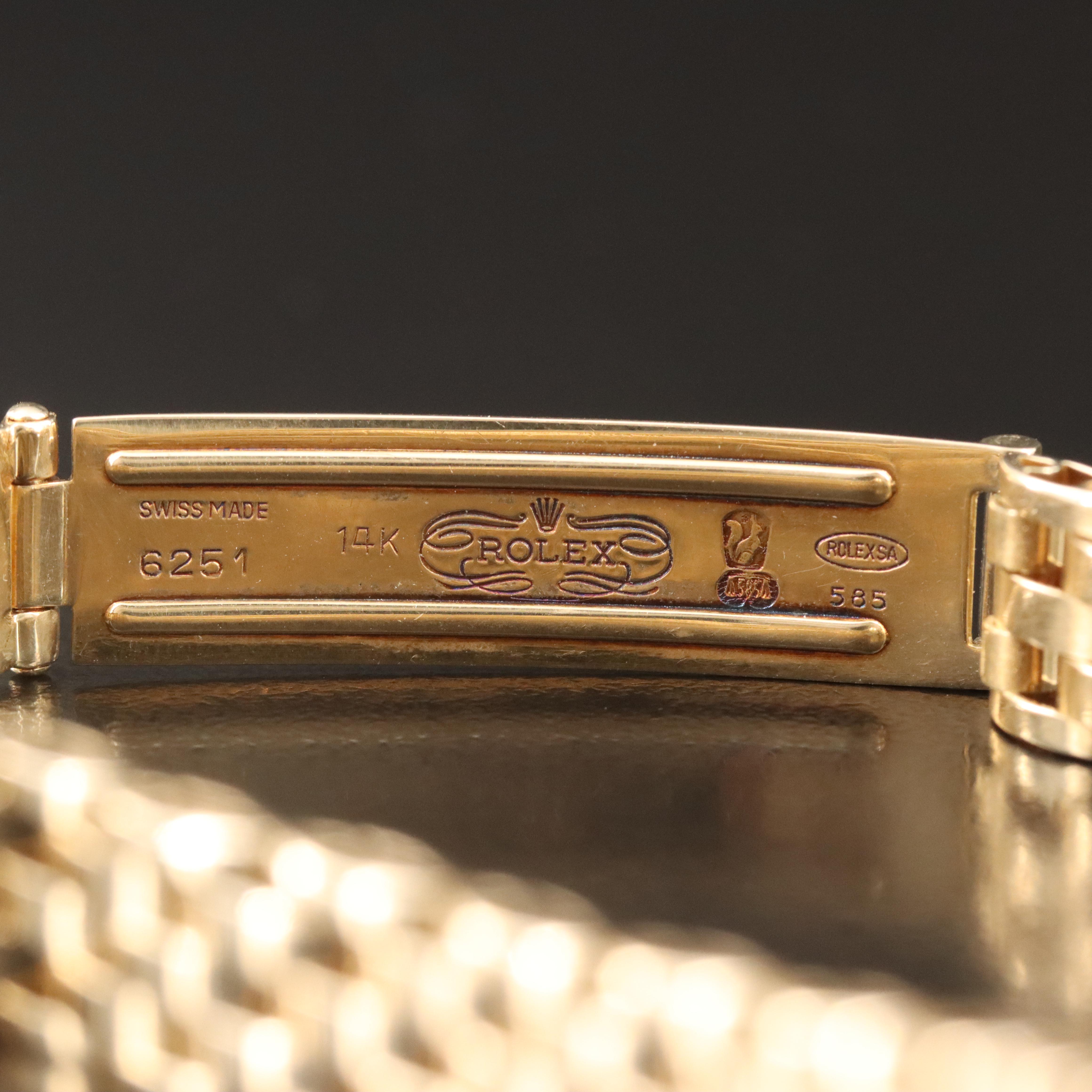 1987 Rolex Oyster Perpetual 6719 18K Gold Automatic Watch