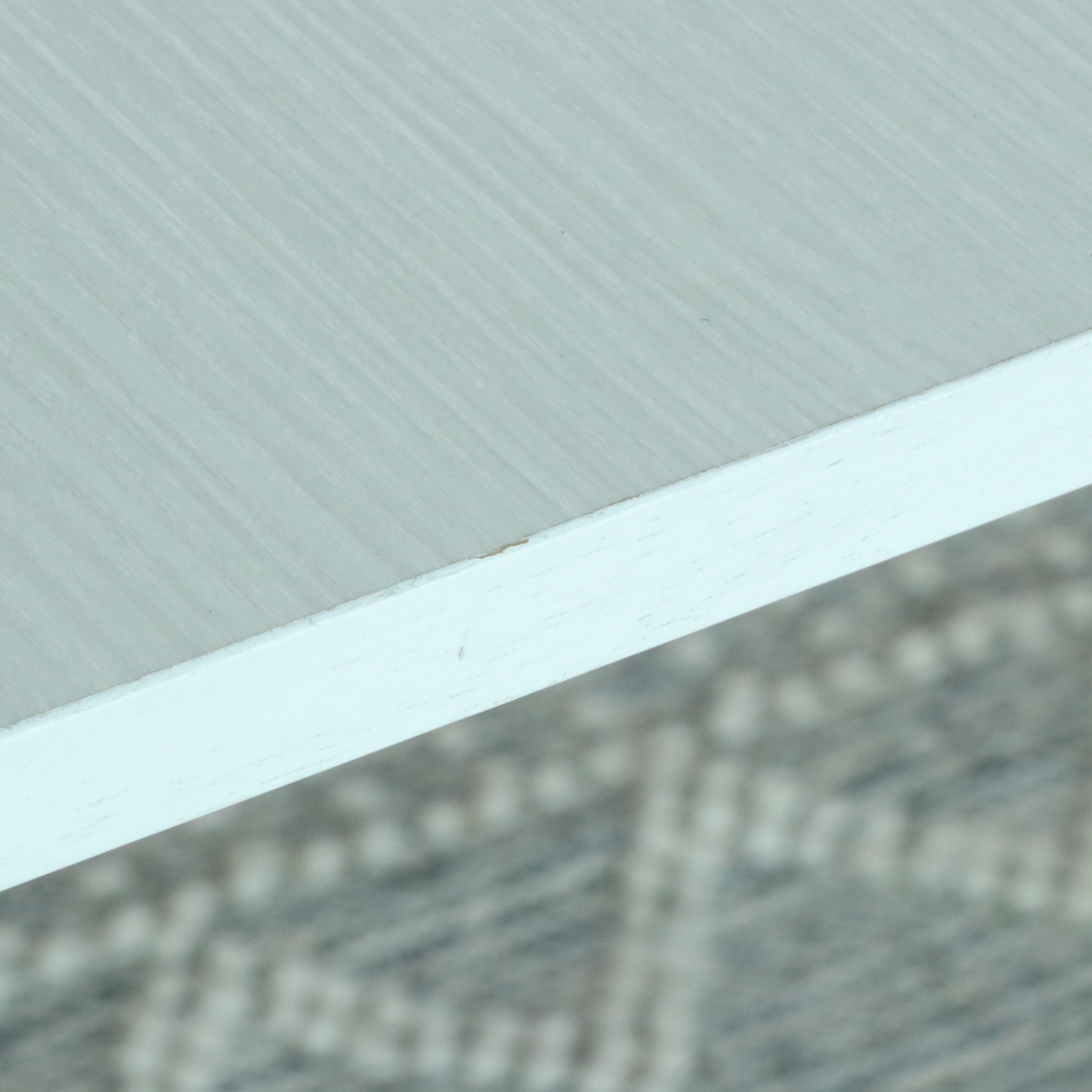 Universal Furniture Laminate Dining Table and Cane-Back Sled Base Chairs