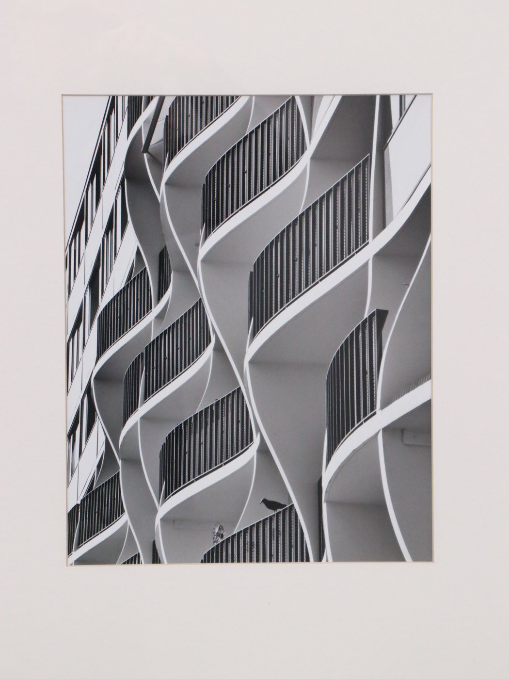 Black and White Digital Photographs of Modern Architecture, Set of Six