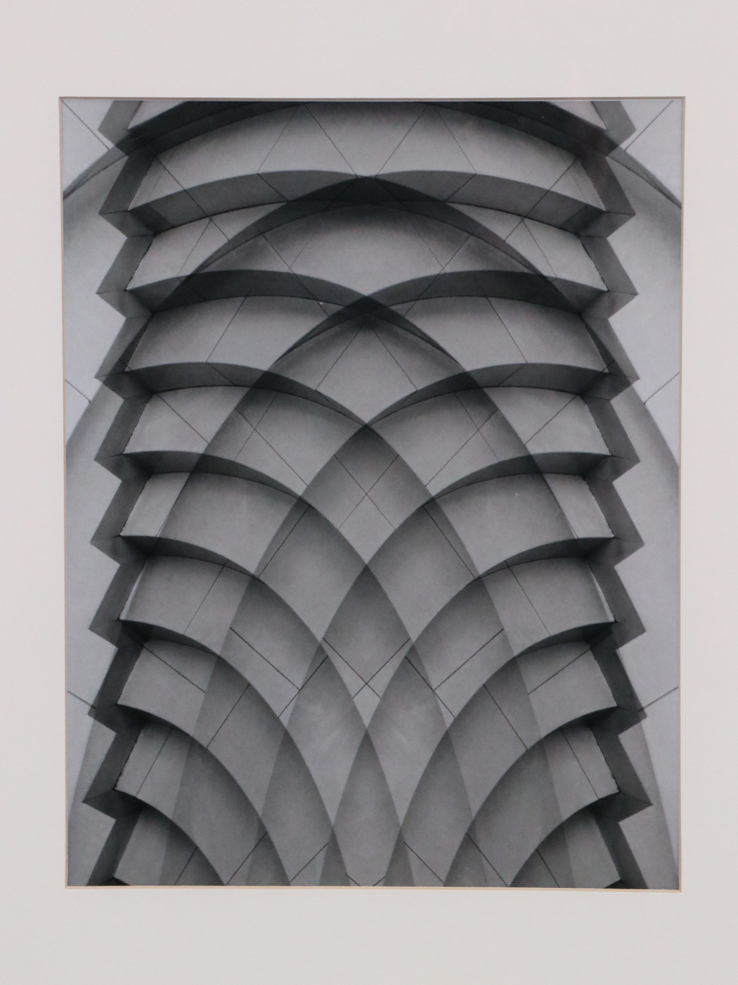 Black and White Digital Photographs of Modern Architecture, Set of Six