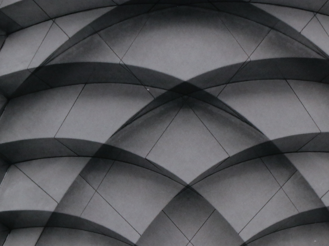 Black and White Digital Photographs of Modern Architecture, Set of Six