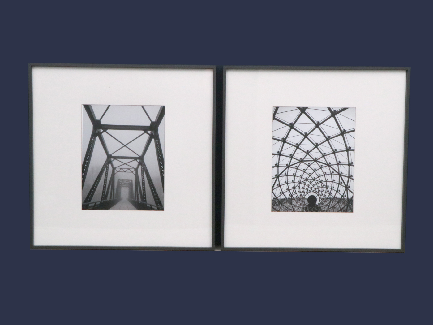 Black and White Digital Photographs of Modern Architecture, Set of Six