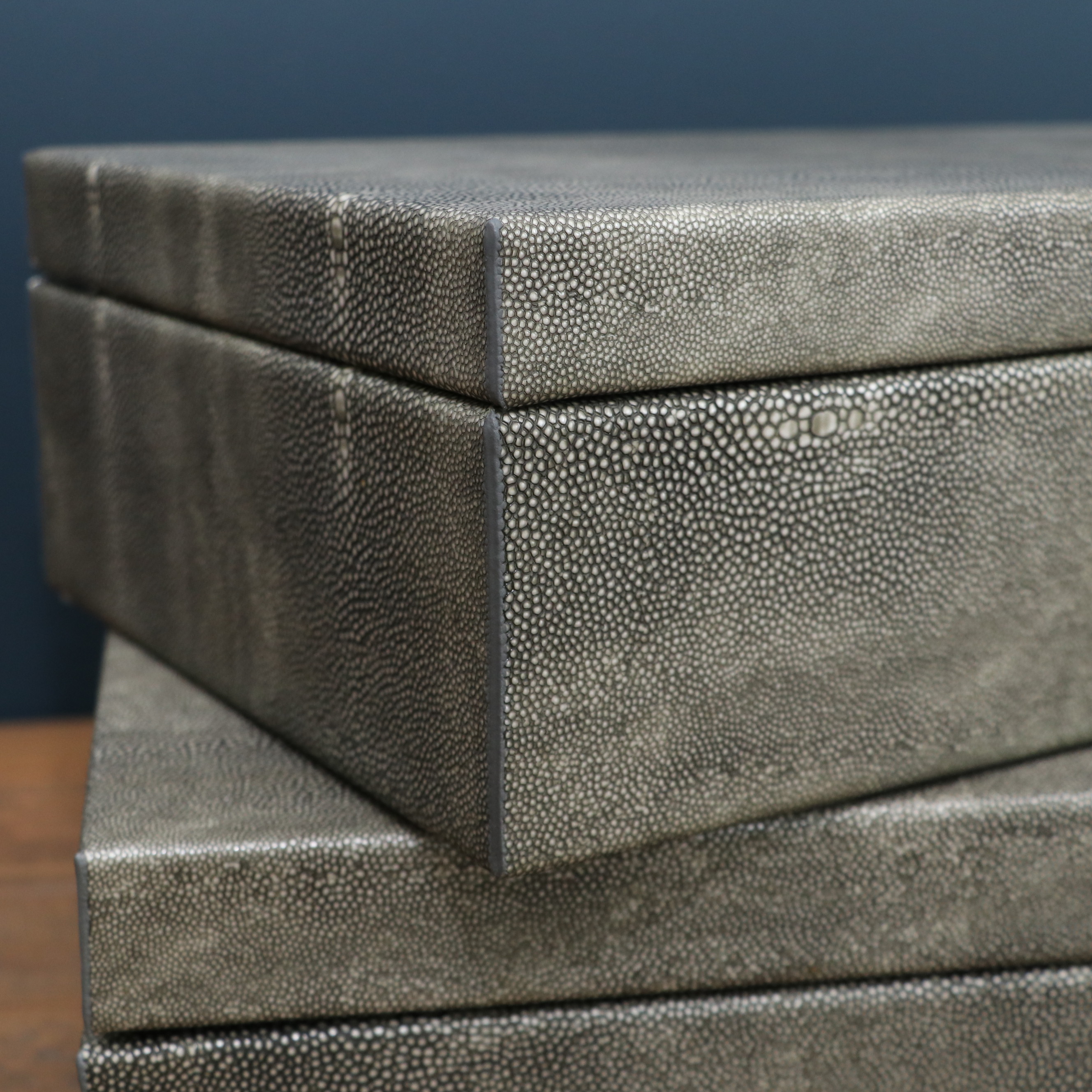 Zodax "Bora Bora" Faux Stingray Wrapped Boxes, Other Ceramic Vases and Décor