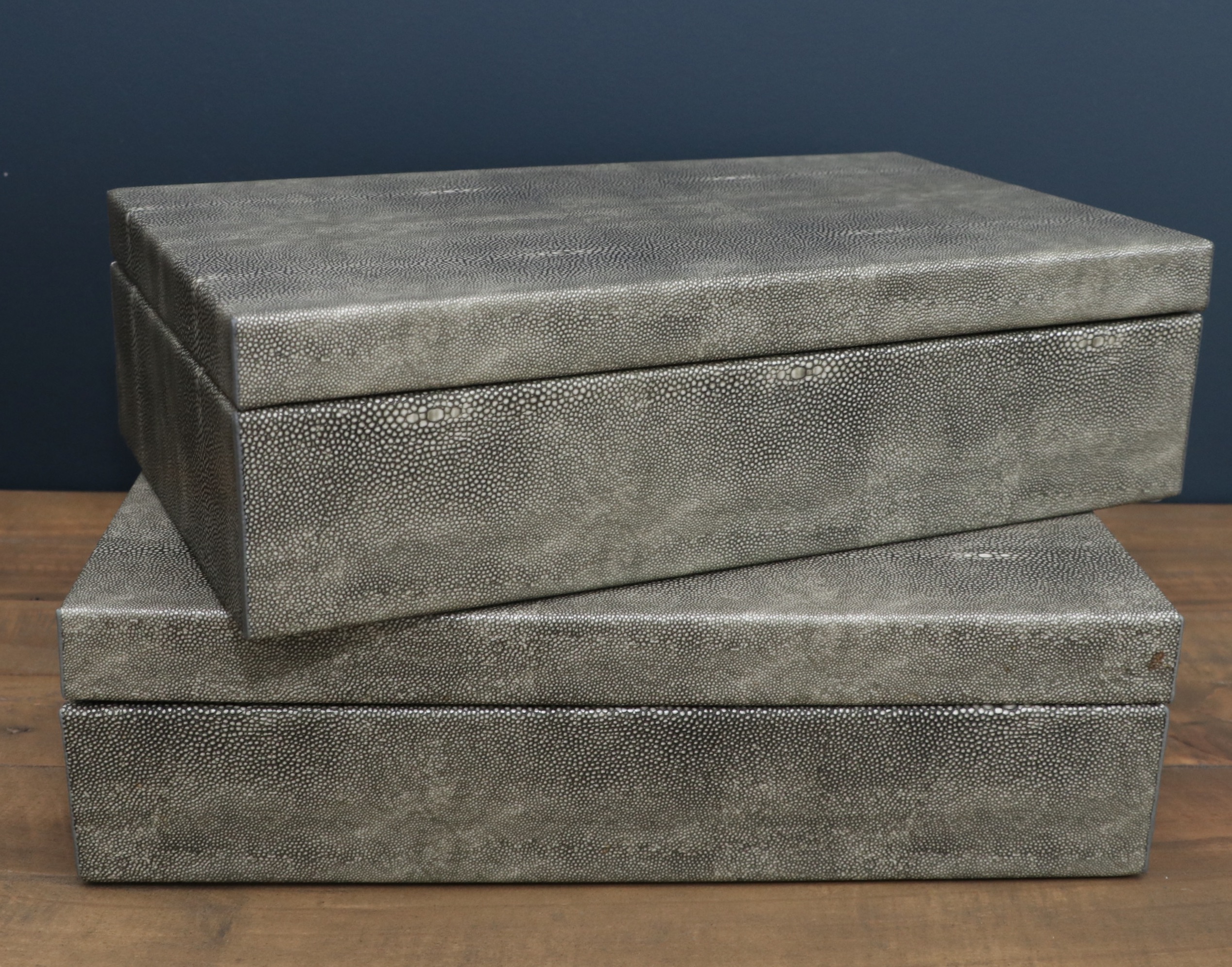 Zodax "Bora Bora" Faux Stingray Wrapped Boxes, Other Ceramic Vases and Décor