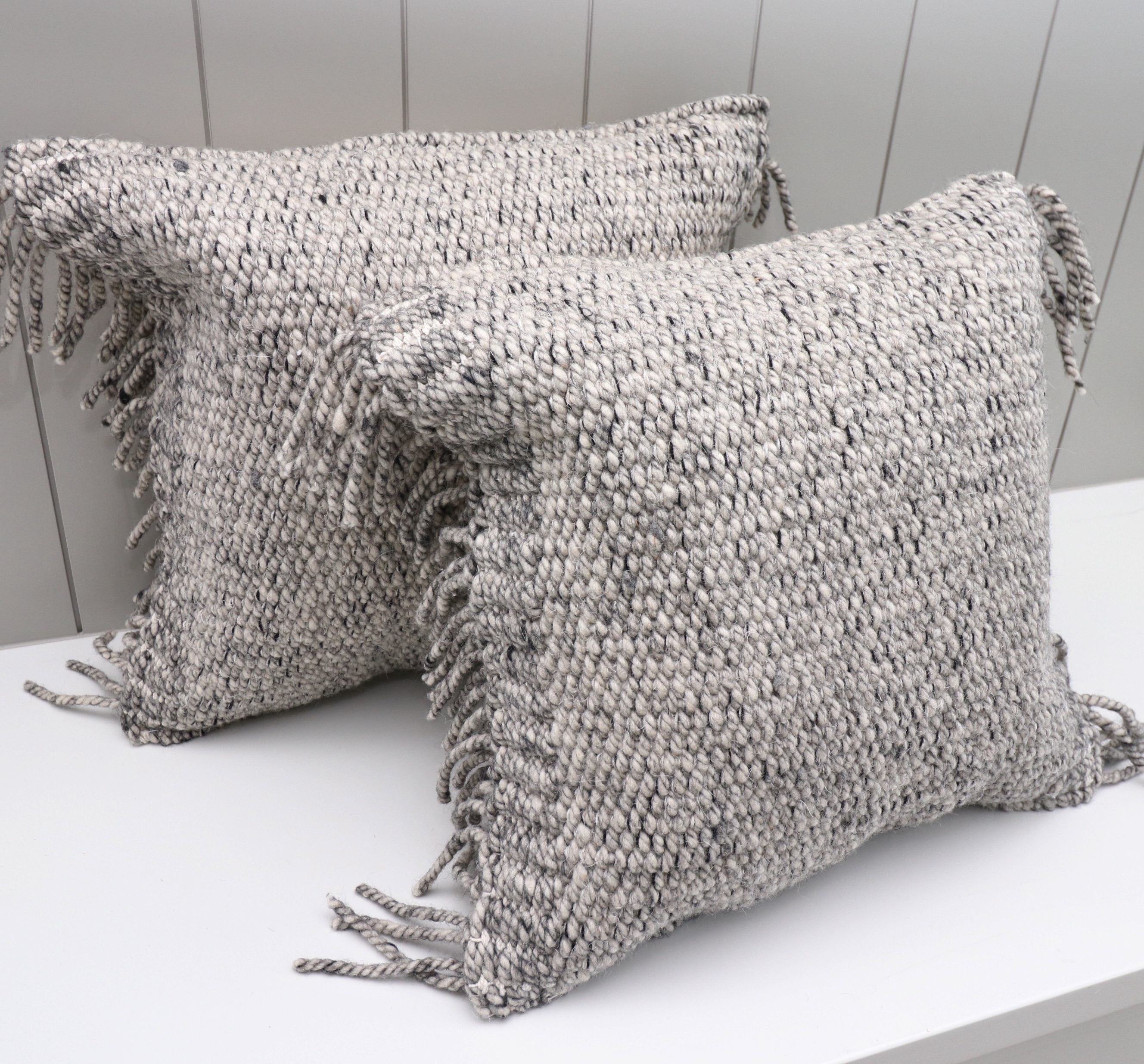 Devi Designs Woven Leather Pillow, Leather Starburst Pillows, and Other Pillows