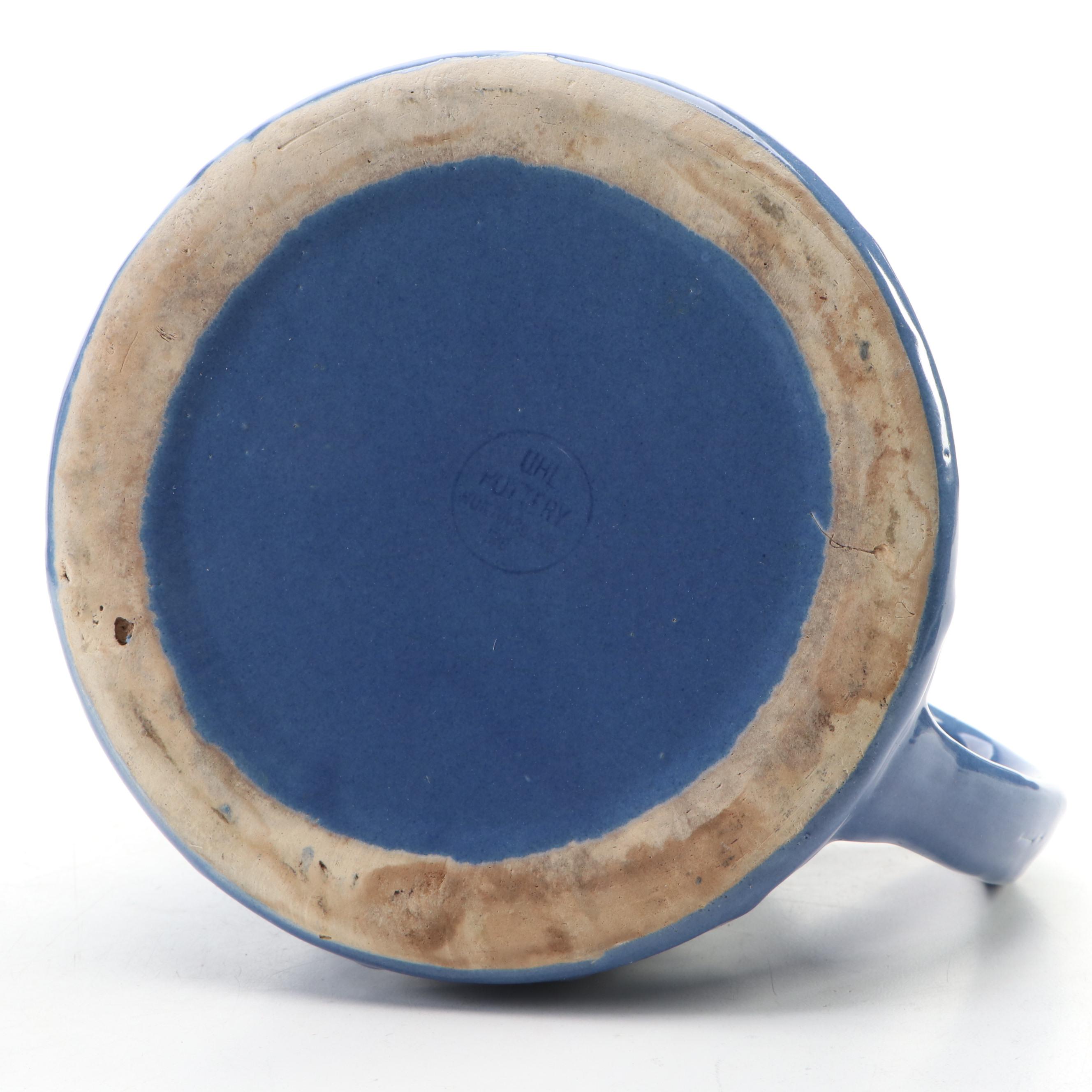 Uhl Pottery Pitcher with Other Ceramic Jack-o'-Lantern