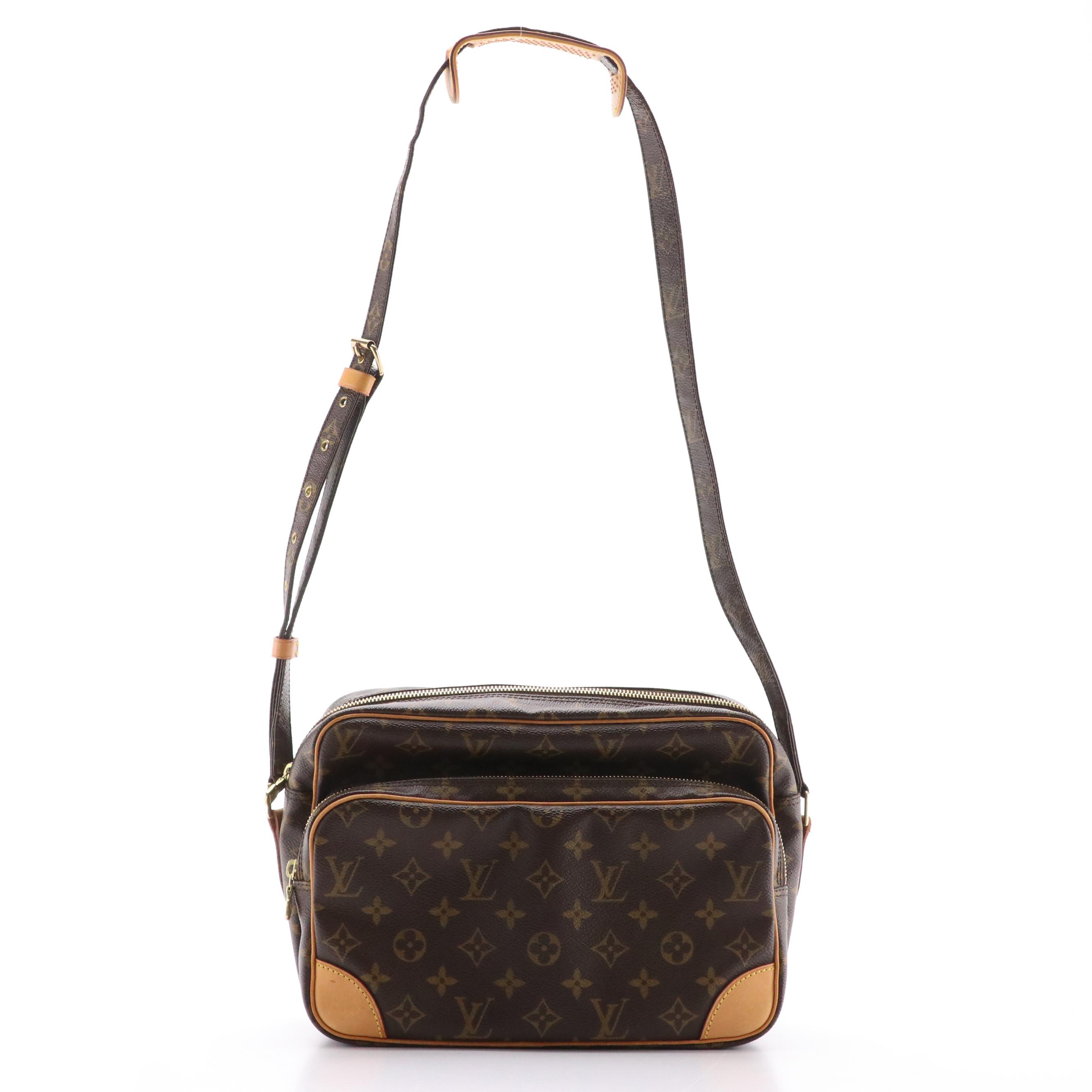 Louis Vuitton Nile Crossbody Bag in Monogram Canvas and Vachetta Leather