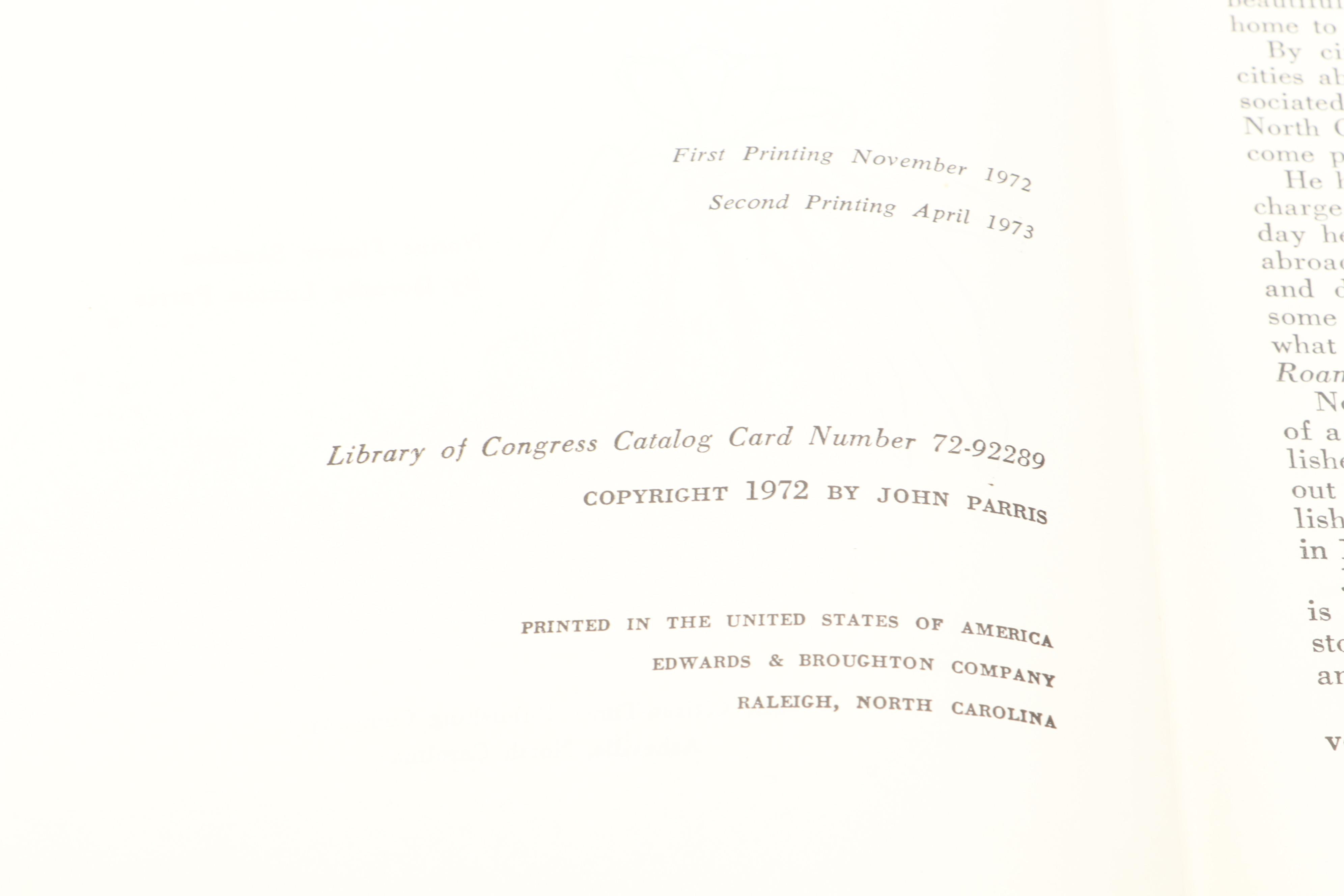 Second Printing "These Storied Mountains" by John Parris and More Books