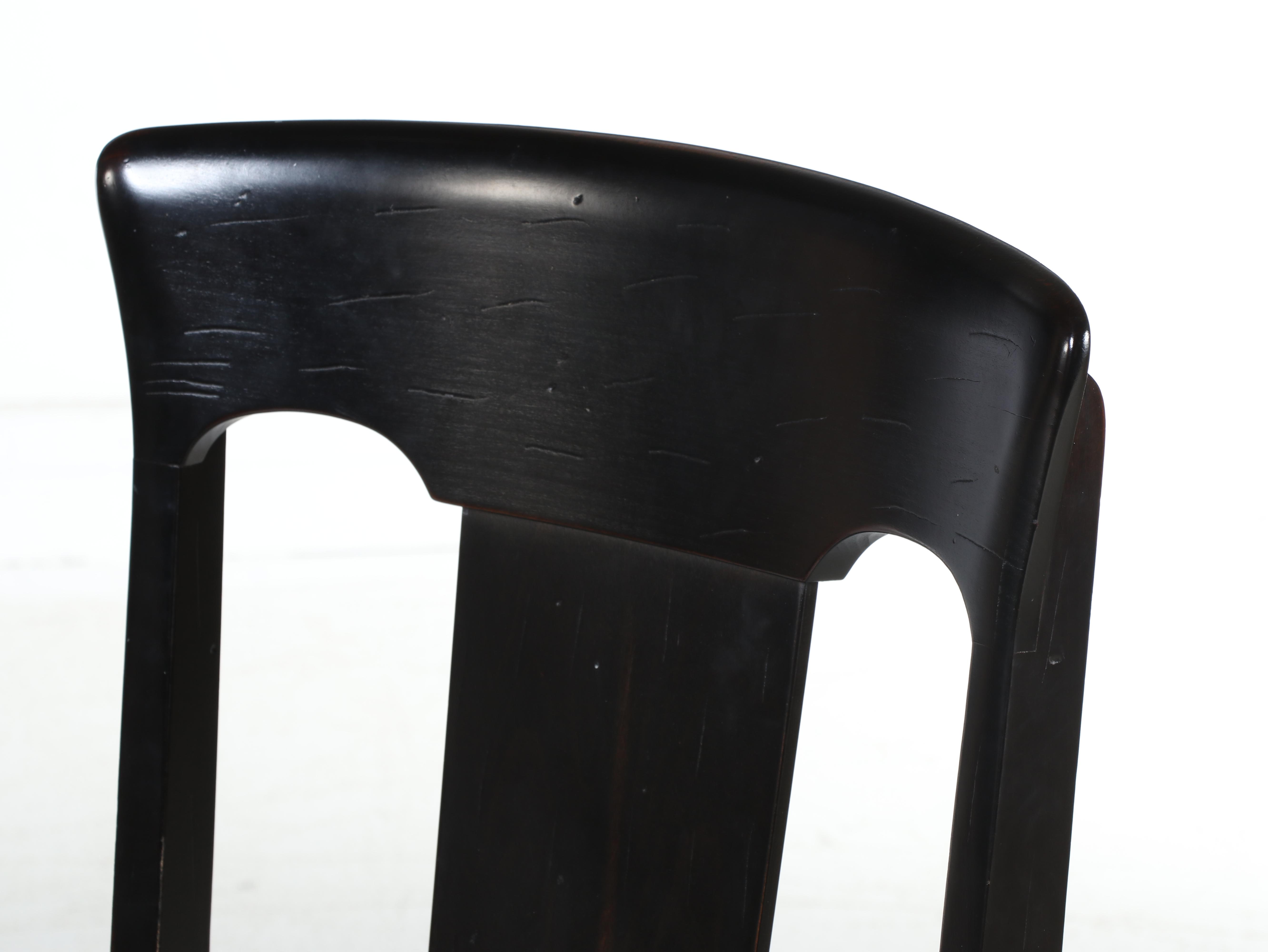 Twelve Arhaus Furniture Italian "Holmes" Painted Wood Dining Chairs