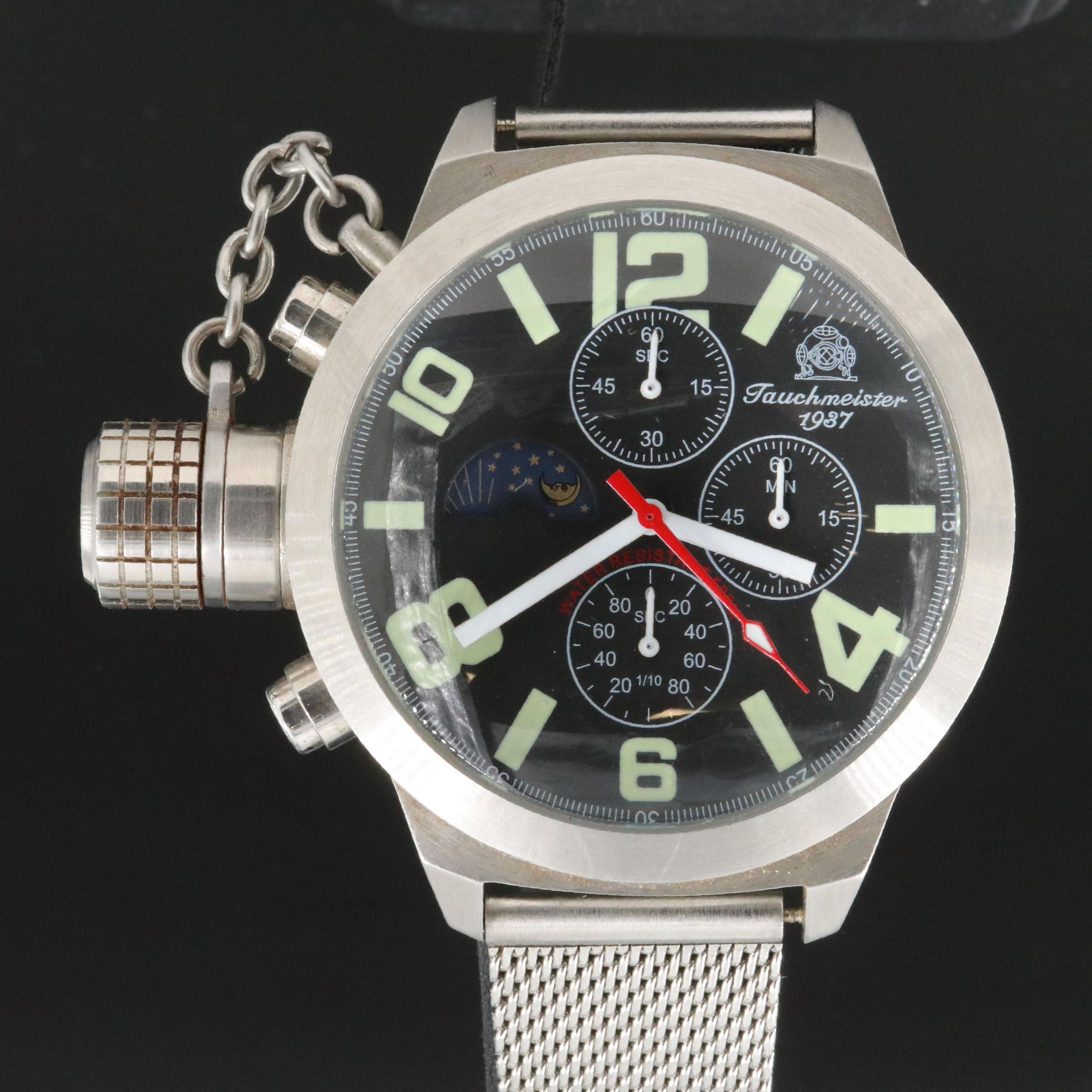 Tauchmeister Dive Chronograph Steel Quartz Watch