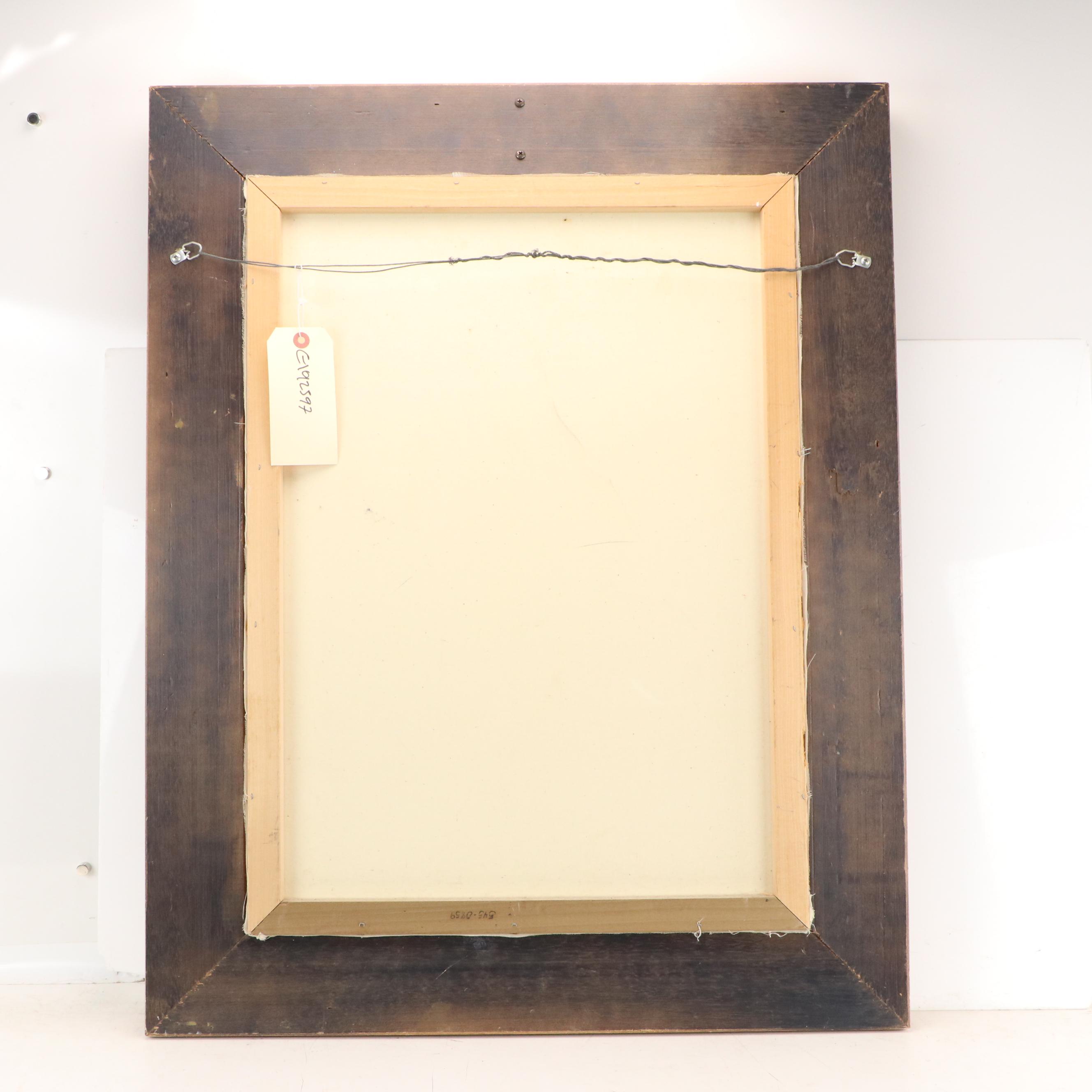 Embellished Offset Lithograph After Louis Béroud "L'escalier de l'Opéra"