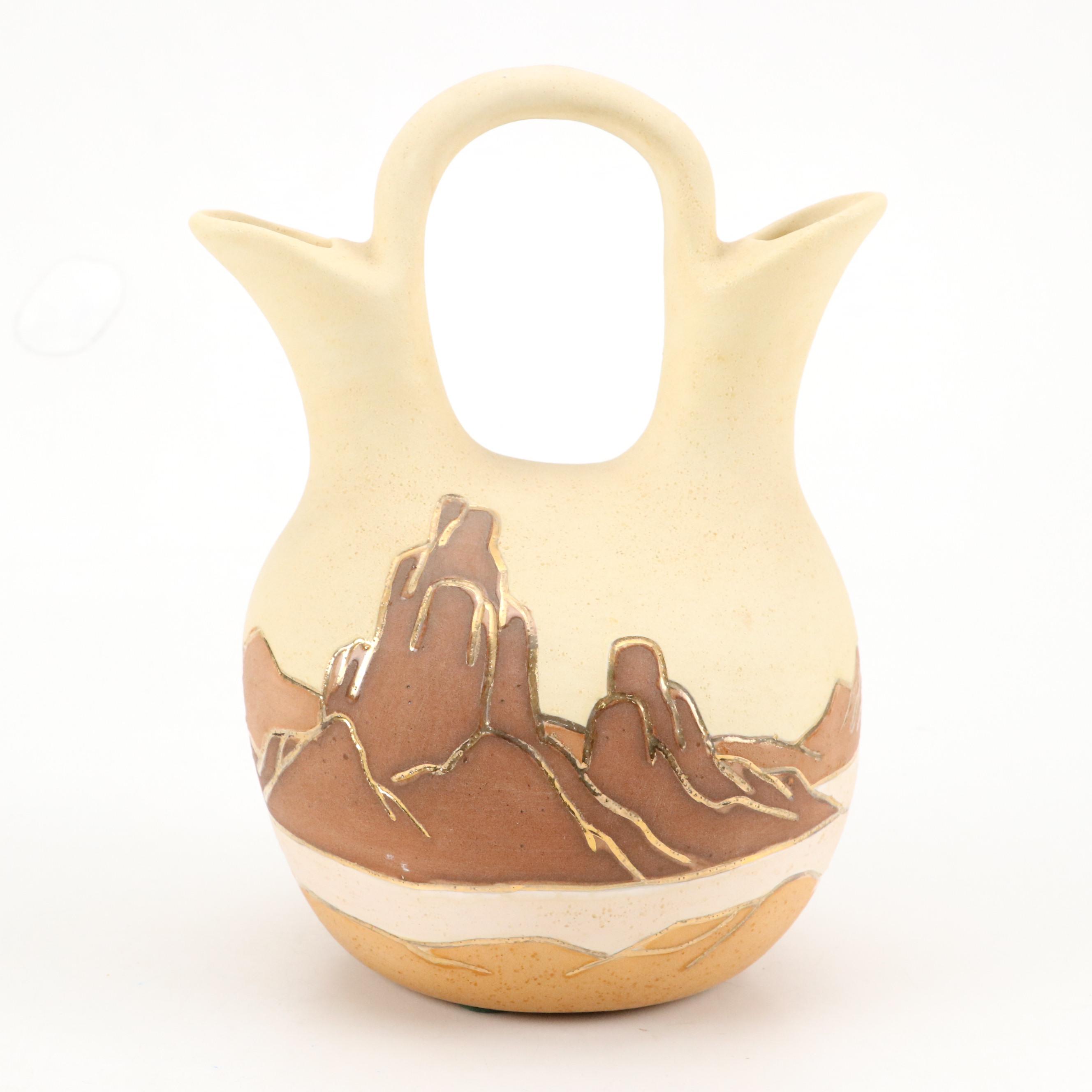 Damien Grava Glossy Glazed Ceramic Vessel with More Art Pottery Décor