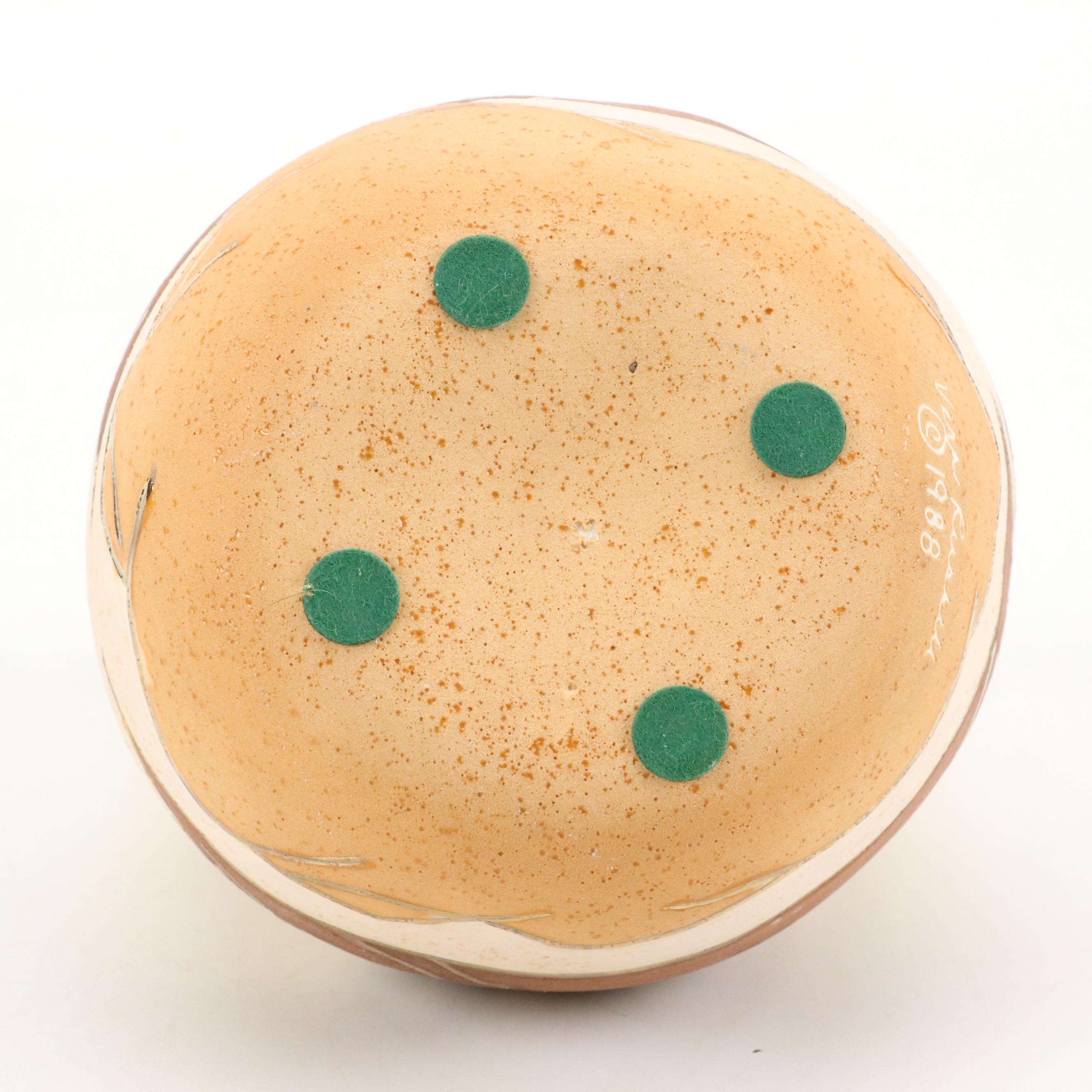 Damien Grava Glossy Glazed Ceramic Vessel with More Art Pottery Décor