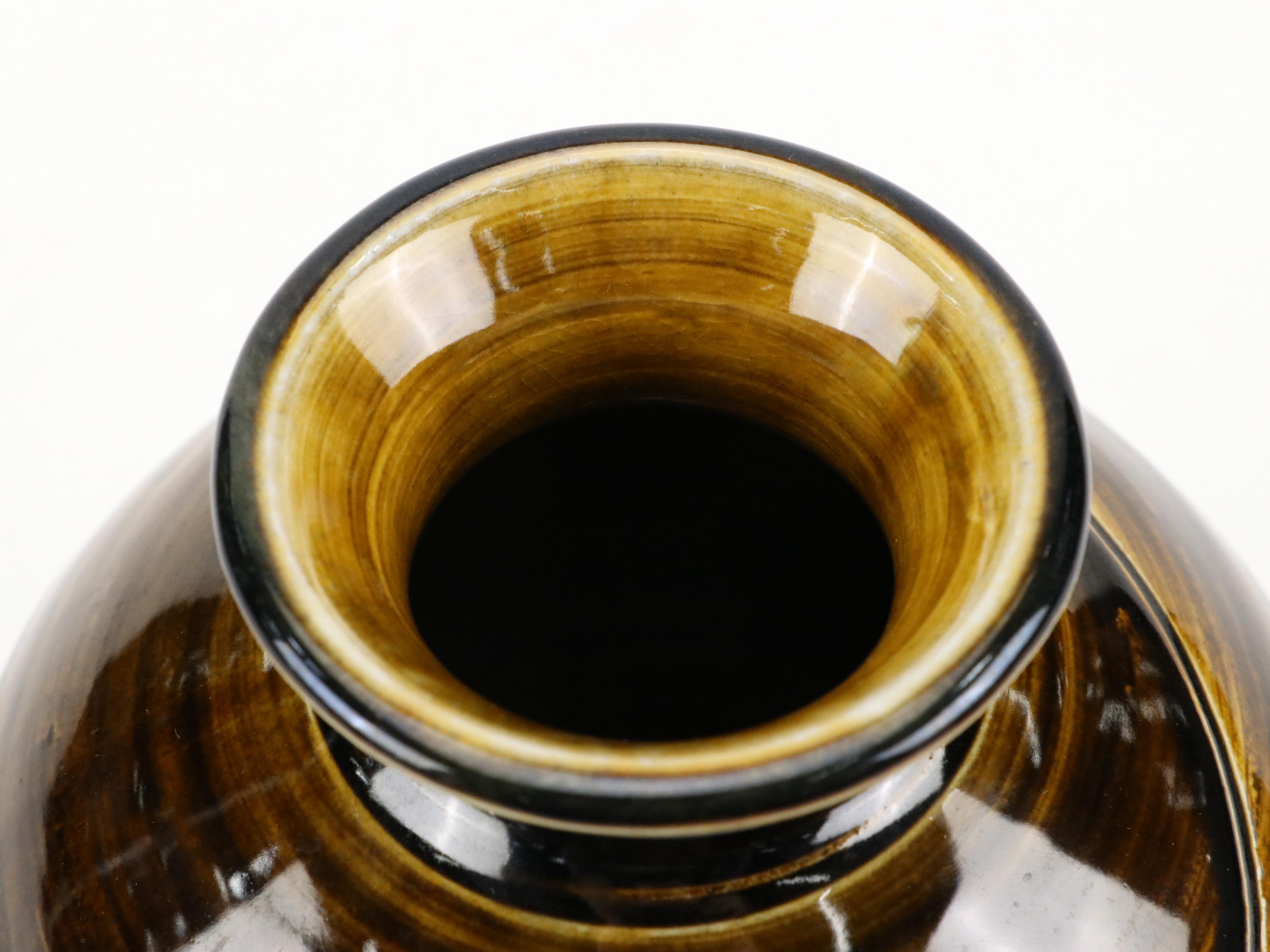 Damien Grava Glossy Glazed Ceramic Vessel with More Art Pottery Décor