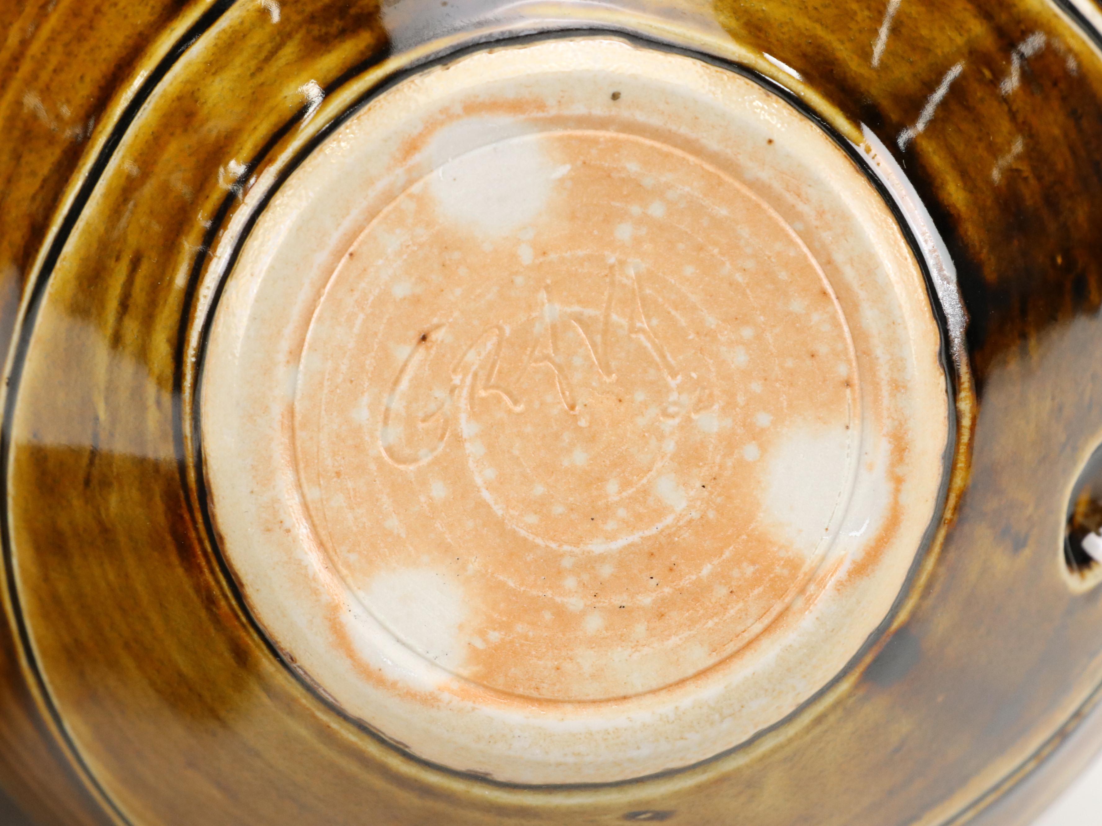 Damien Grava Glossy Glazed Ceramic Vessel with More Art Pottery Décor