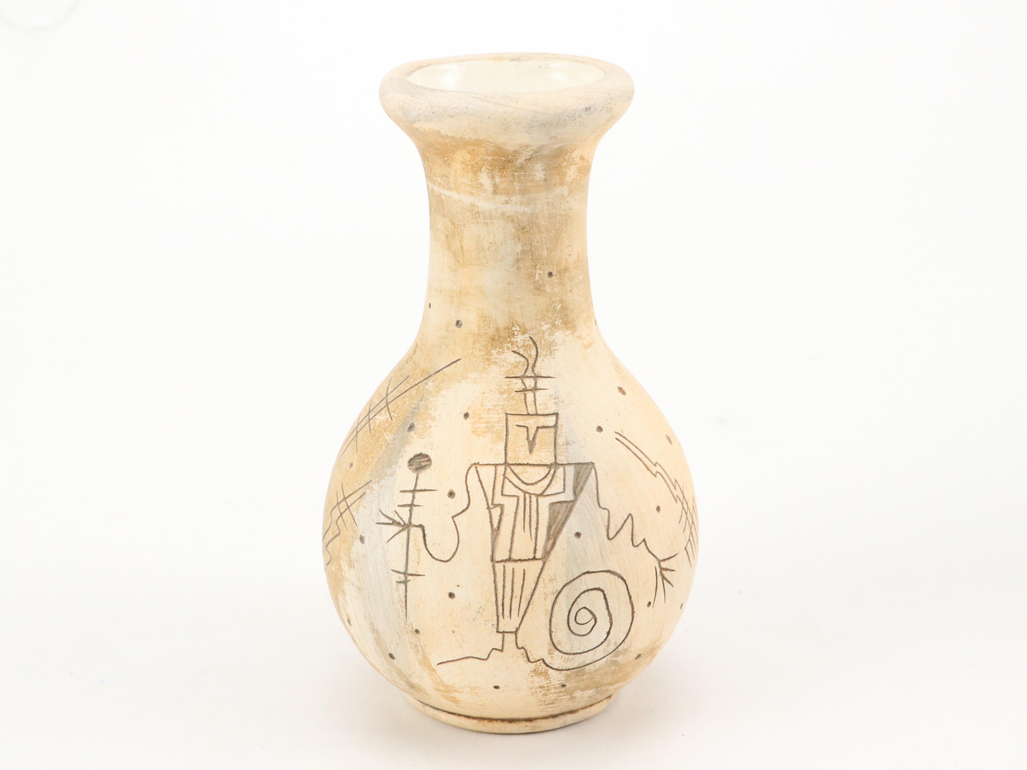 Damien Grava Glossy Glazed Ceramic Vessel with More Art Pottery Décor