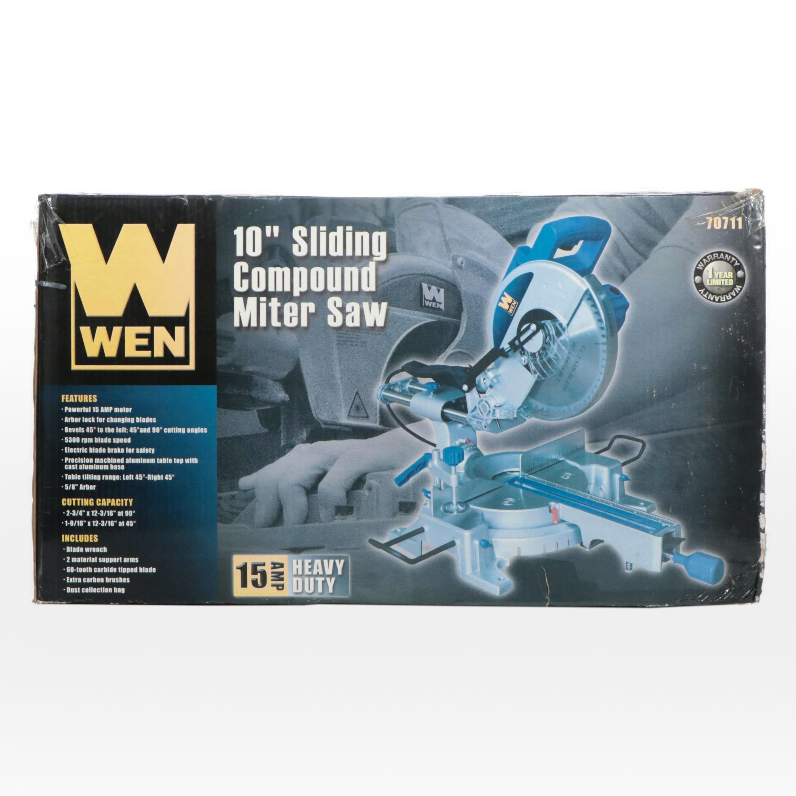 Wen 10" Sliding Compound Miter Saw