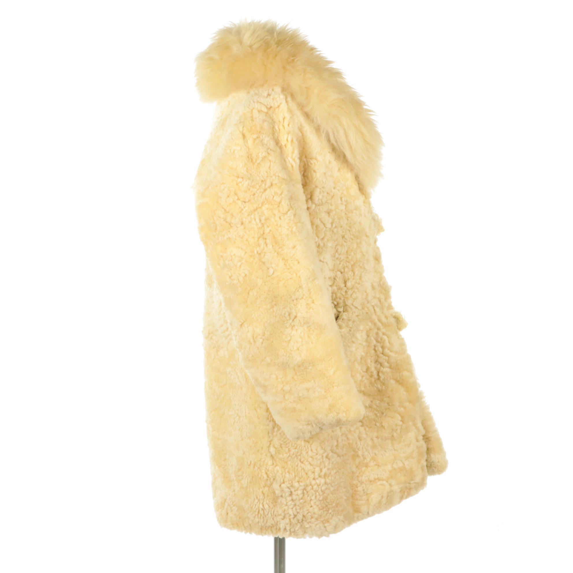 New Zealand Curly Lamb Fur Coat from McPhail & Fisher, 1970s