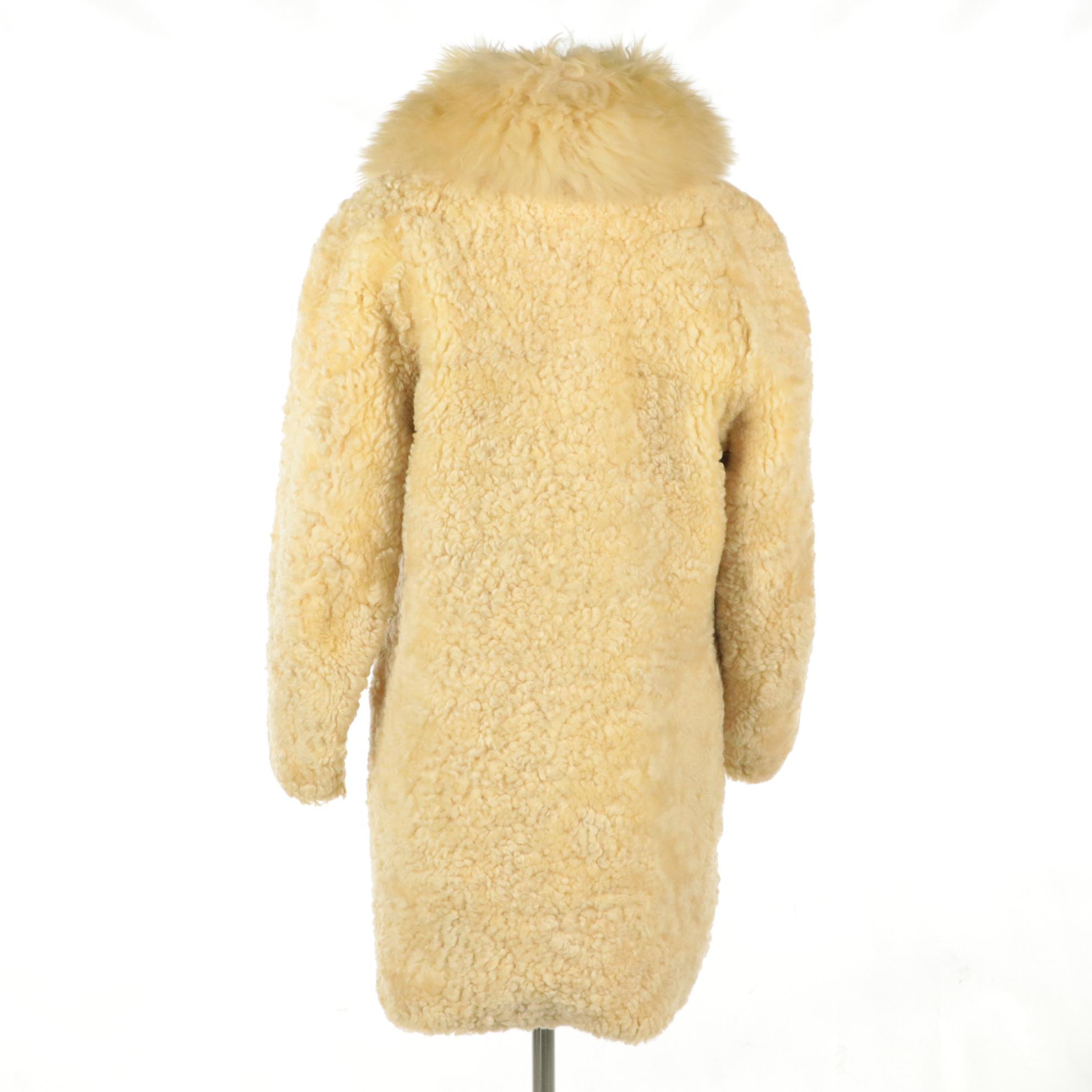 New Zealand Curly Lamb Fur Coat from McPhail & Fisher, 1970s