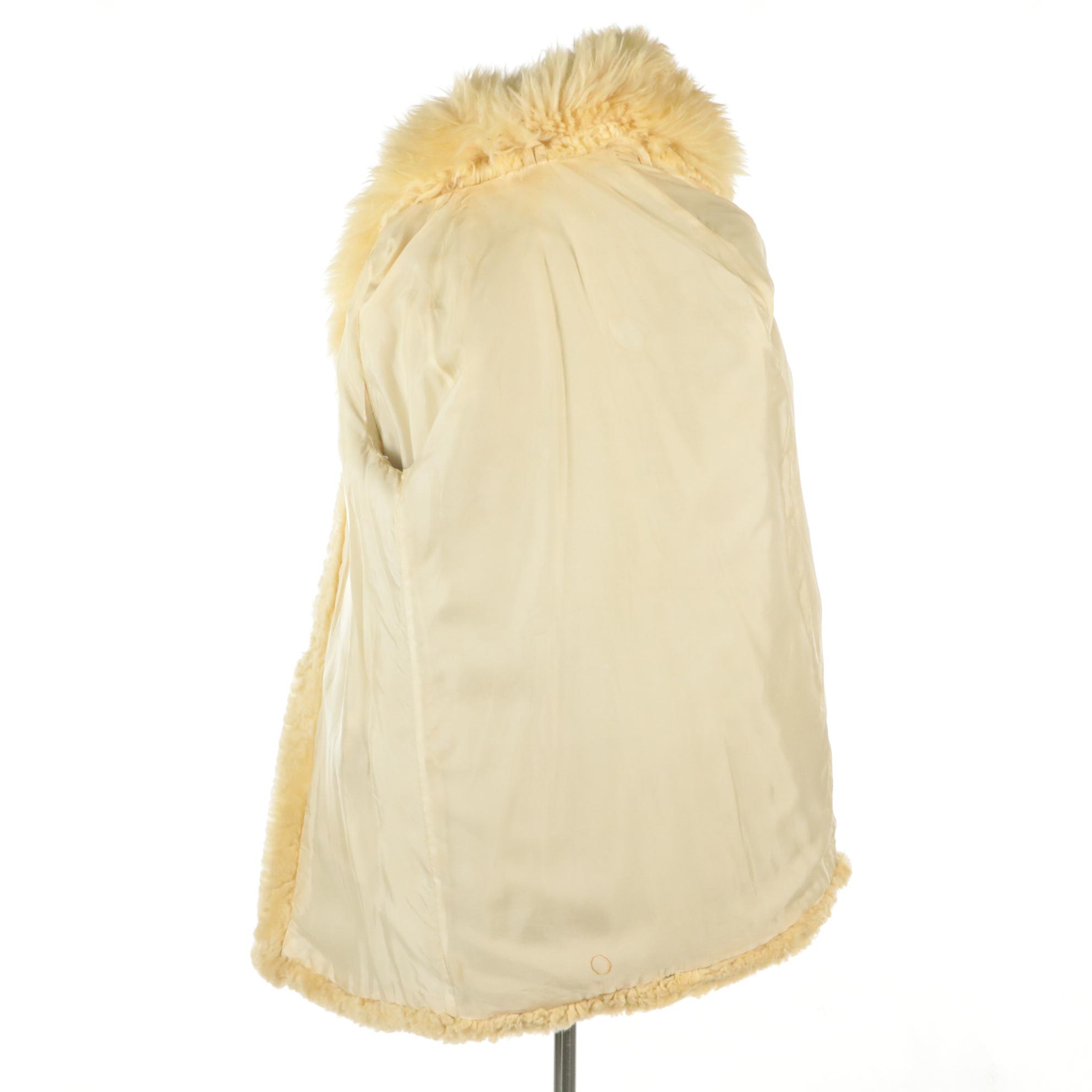 New Zealand Curly Lamb Fur Coat from McPhail & Fisher, 1970s