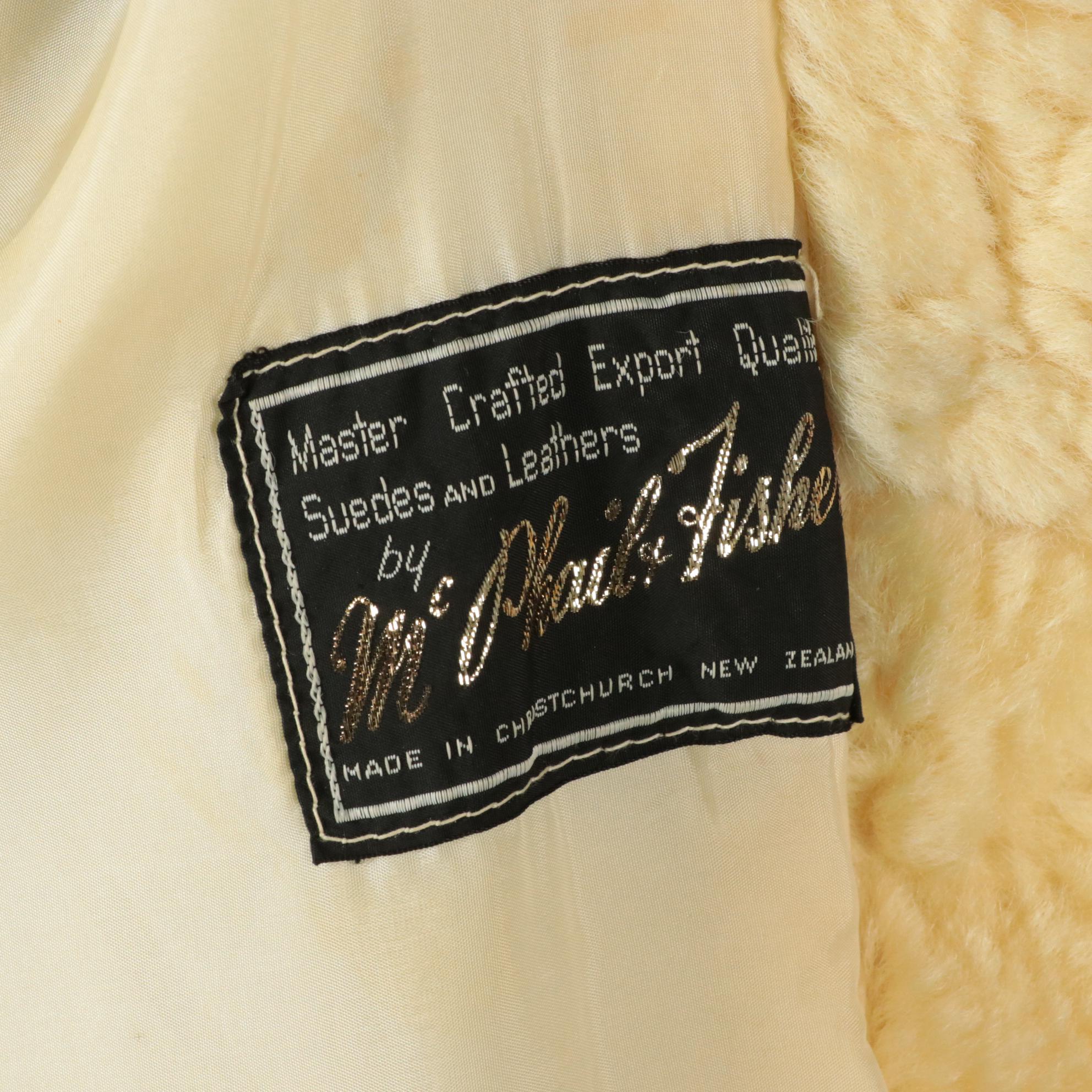 New Zealand Curly Lamb Fur Coat from McPhail & Fisher, 1970s