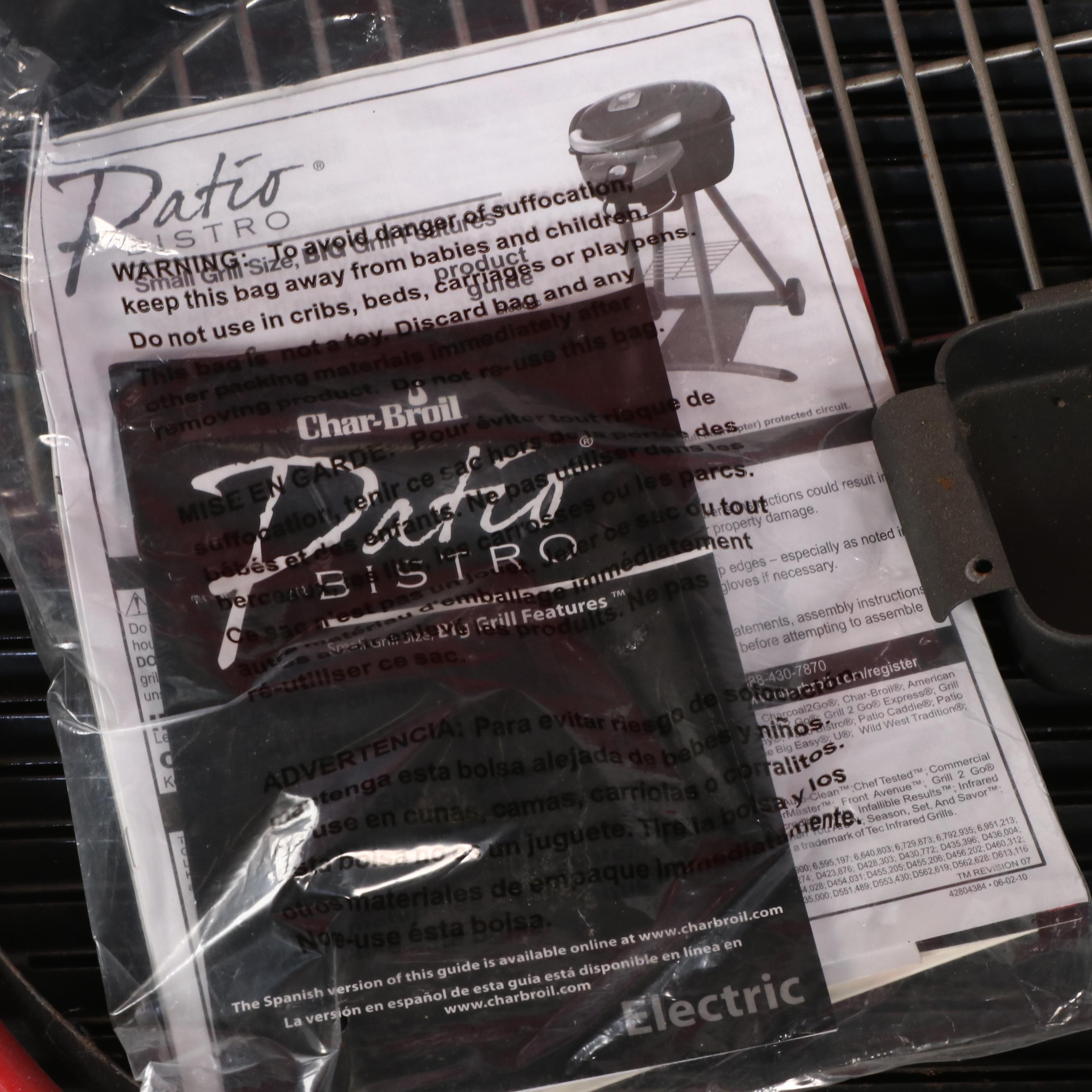 Char-Broil Patio Bistro Electric Grill Outdoor Grill