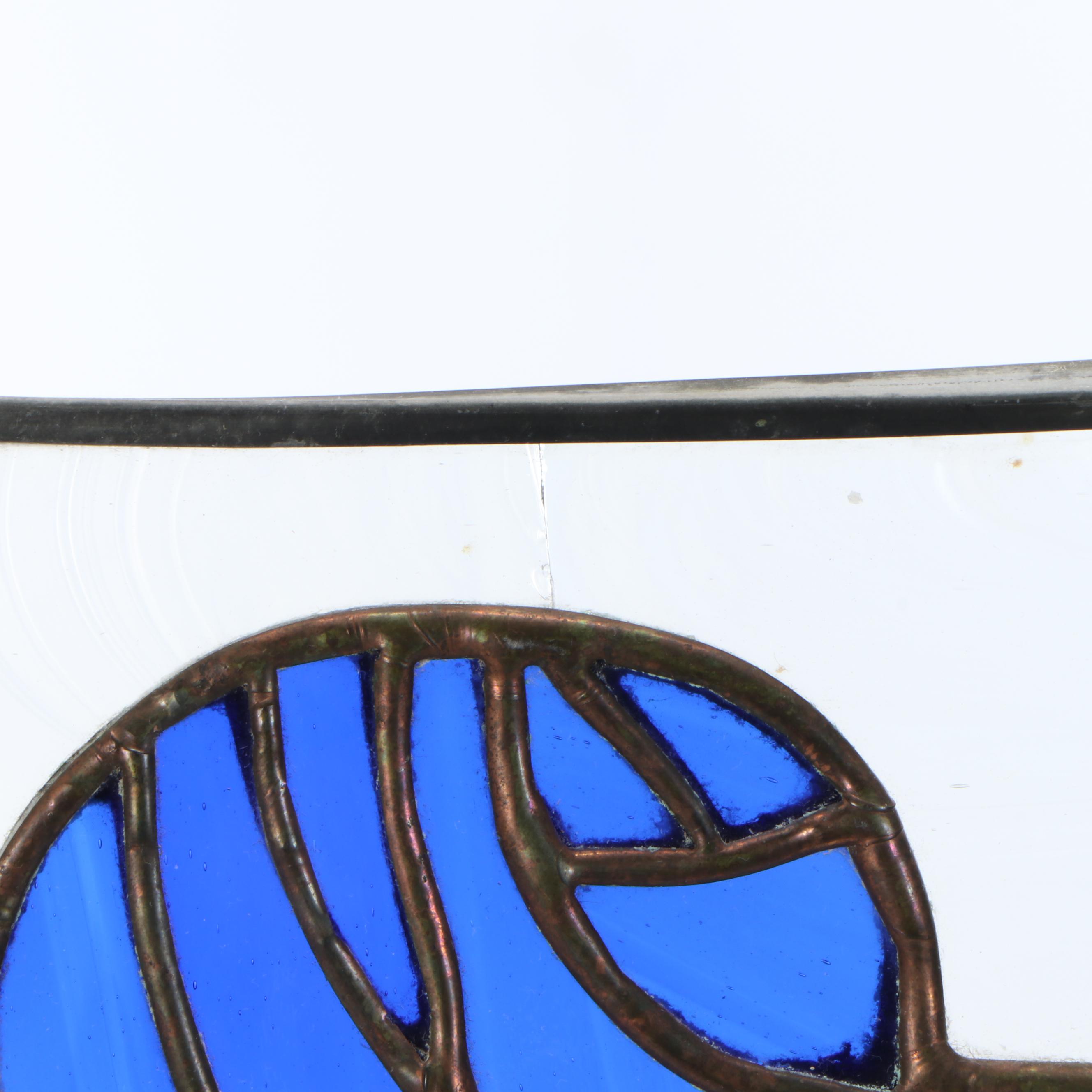 Art Deco Style Woman Stained Glass Panel