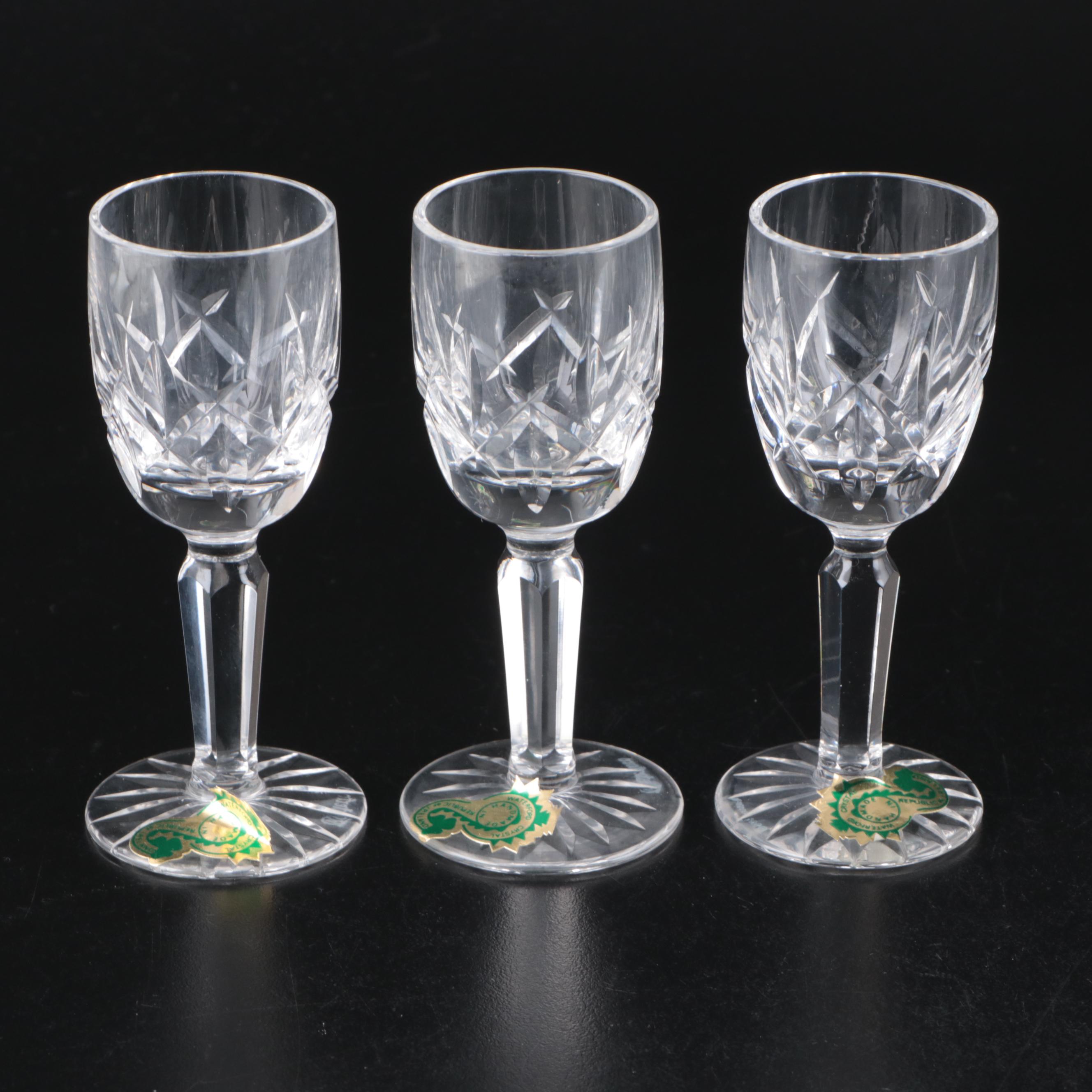 Waterford "Alana" Crystal Pitcher with More Tumblers and Stemware