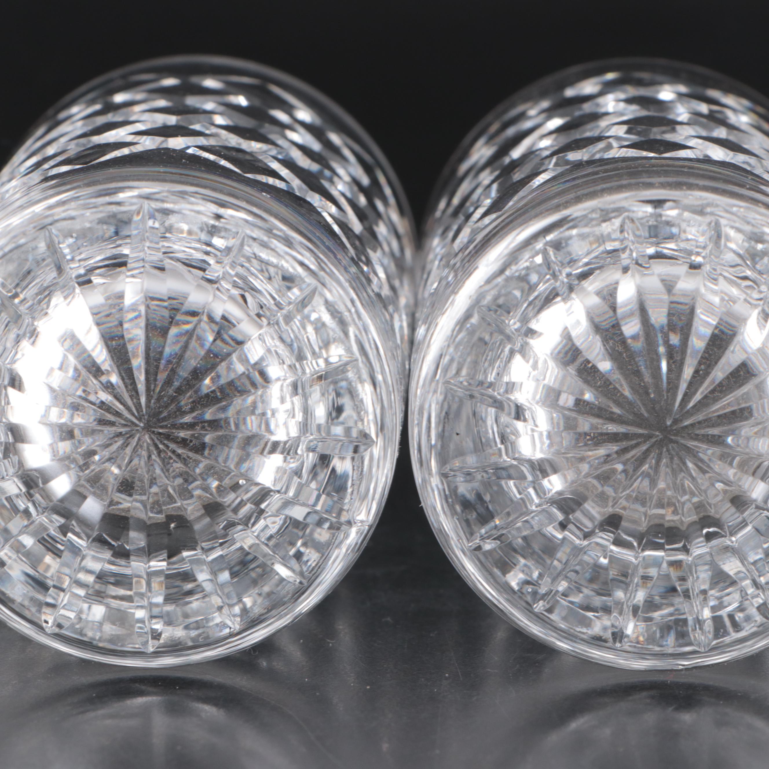 Waterford "Alana" Crystal Pitcher with More Tumblers and Stemware