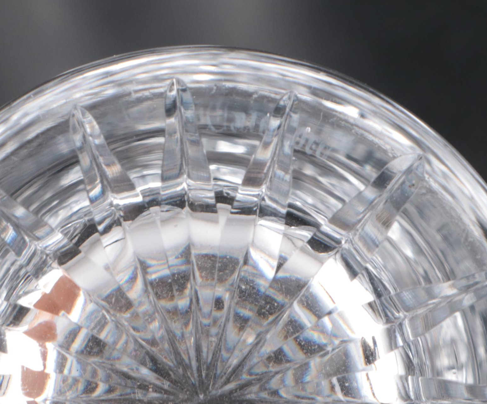 Waterford "Alana" Crystal Pitcher with More Tumblers and Stemware