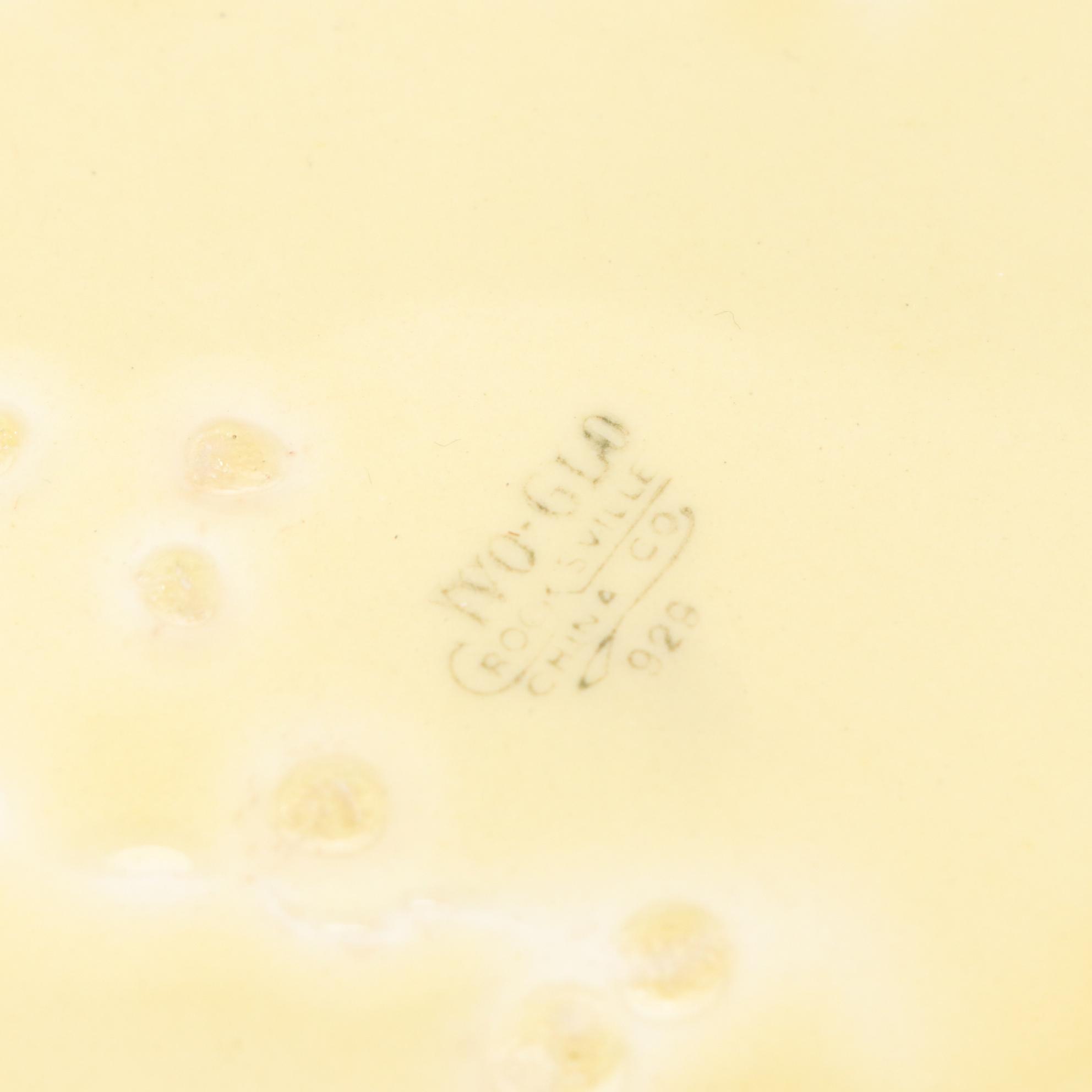 Crooksville "Ivo-Glo" Covered Serving Bowl with Rustic Decor