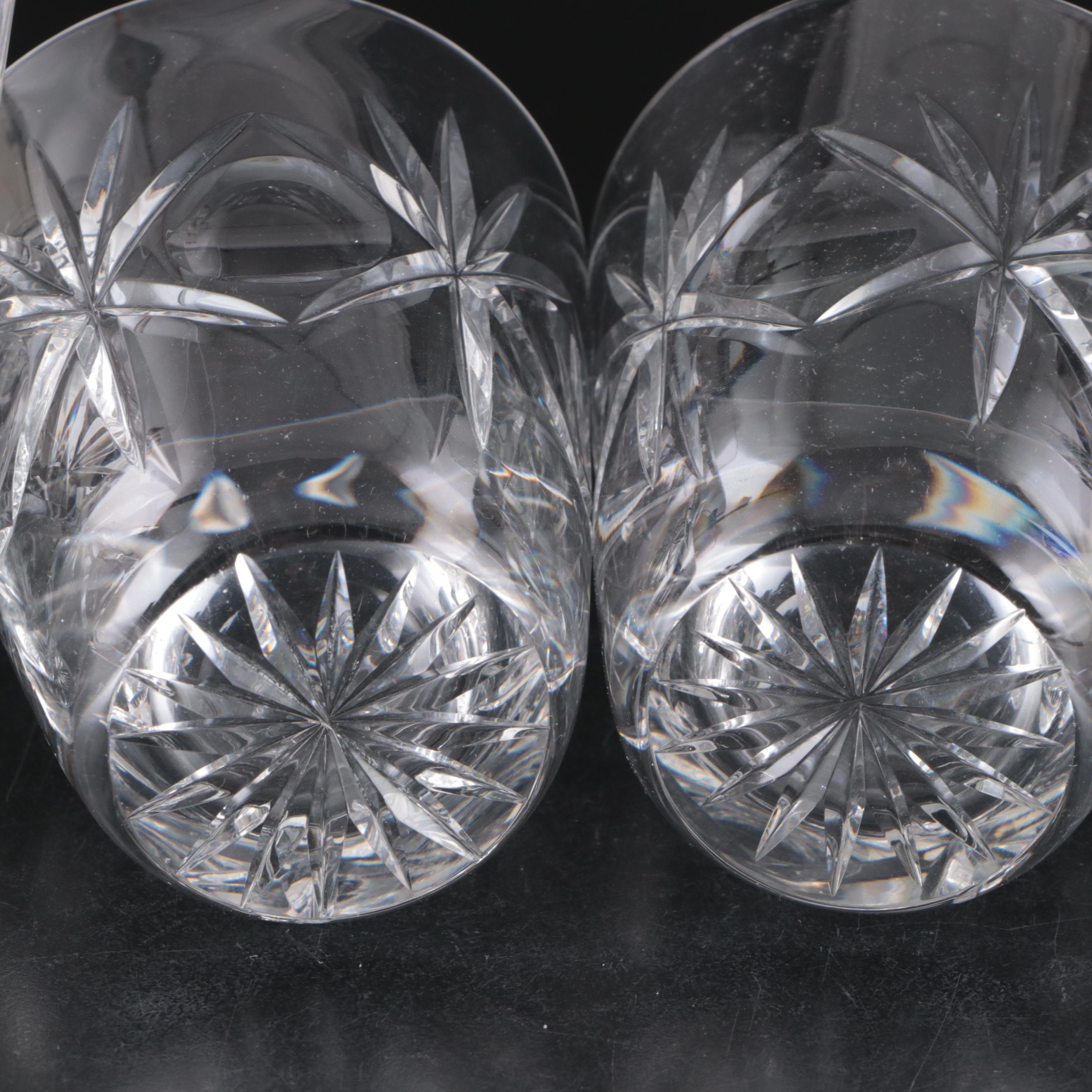 Webb Corbett Style Cut Crystal Stemware