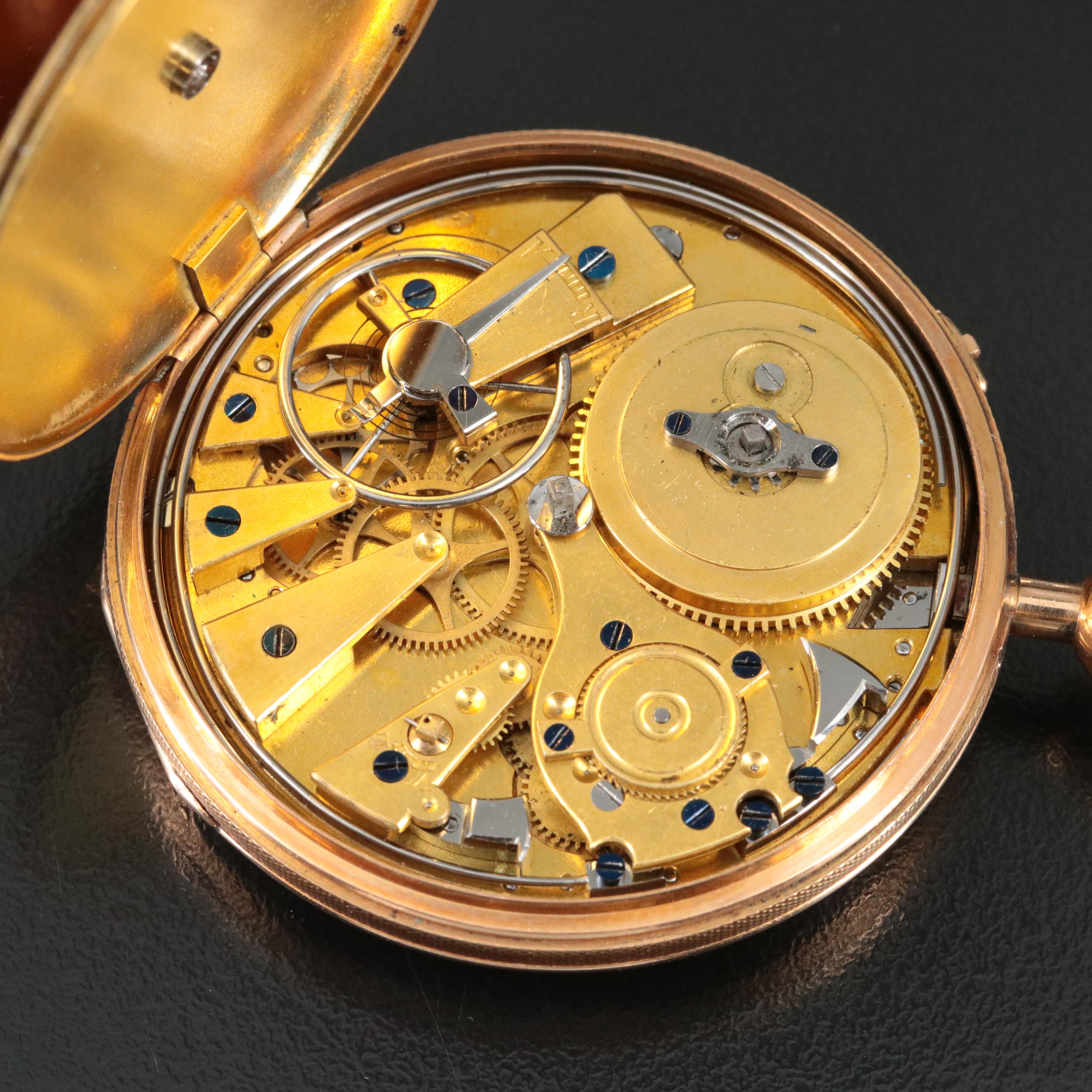18K Gold Quarter Repeater Pocket Watch