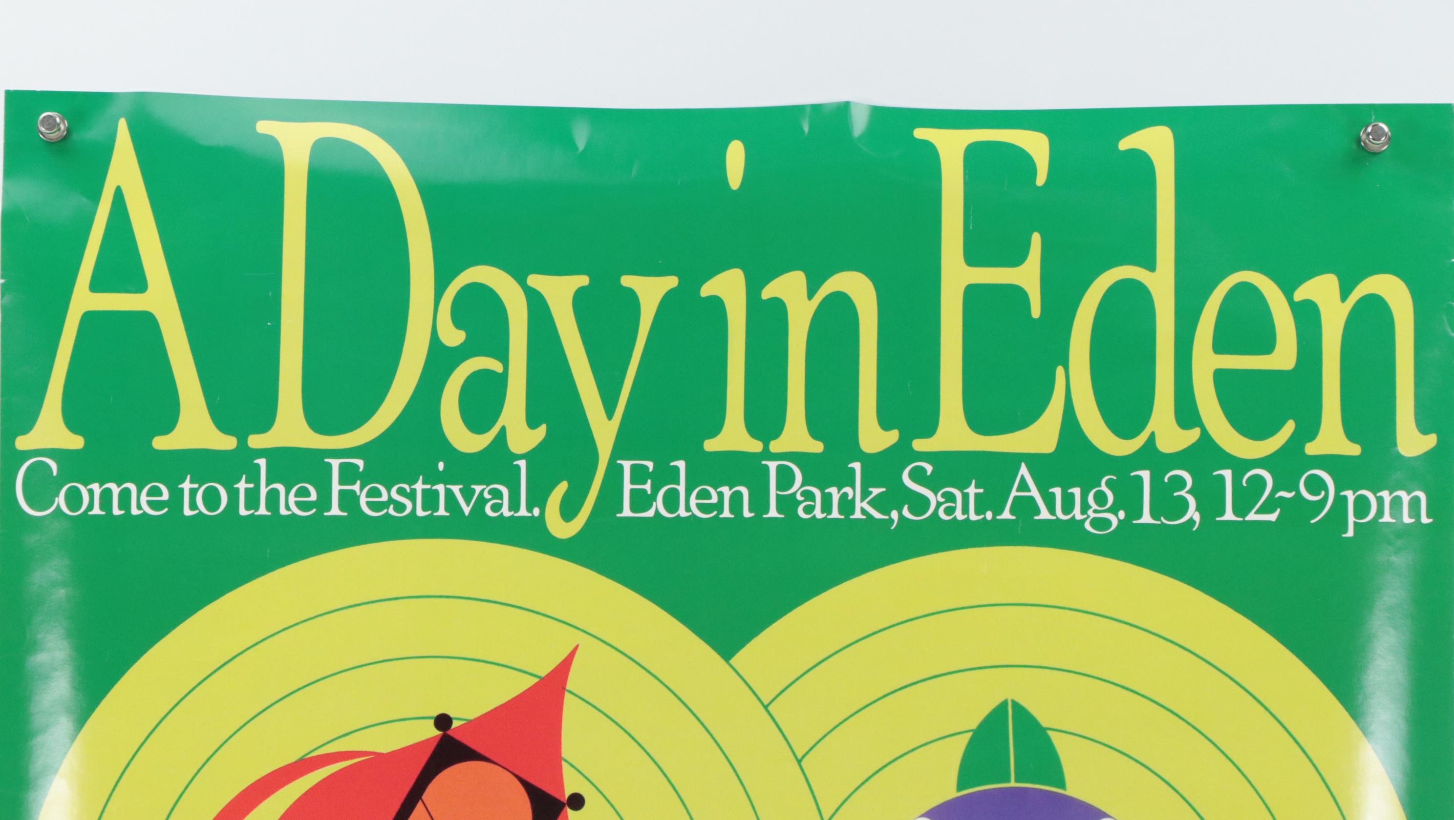 Charley Harper Offset Lithograph "A Day in Eden"