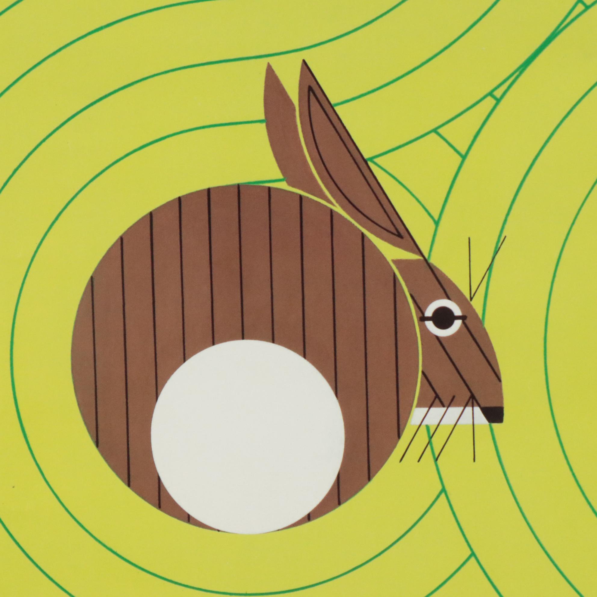 Charley Harper Offset Lithograph "A Day in Eden"