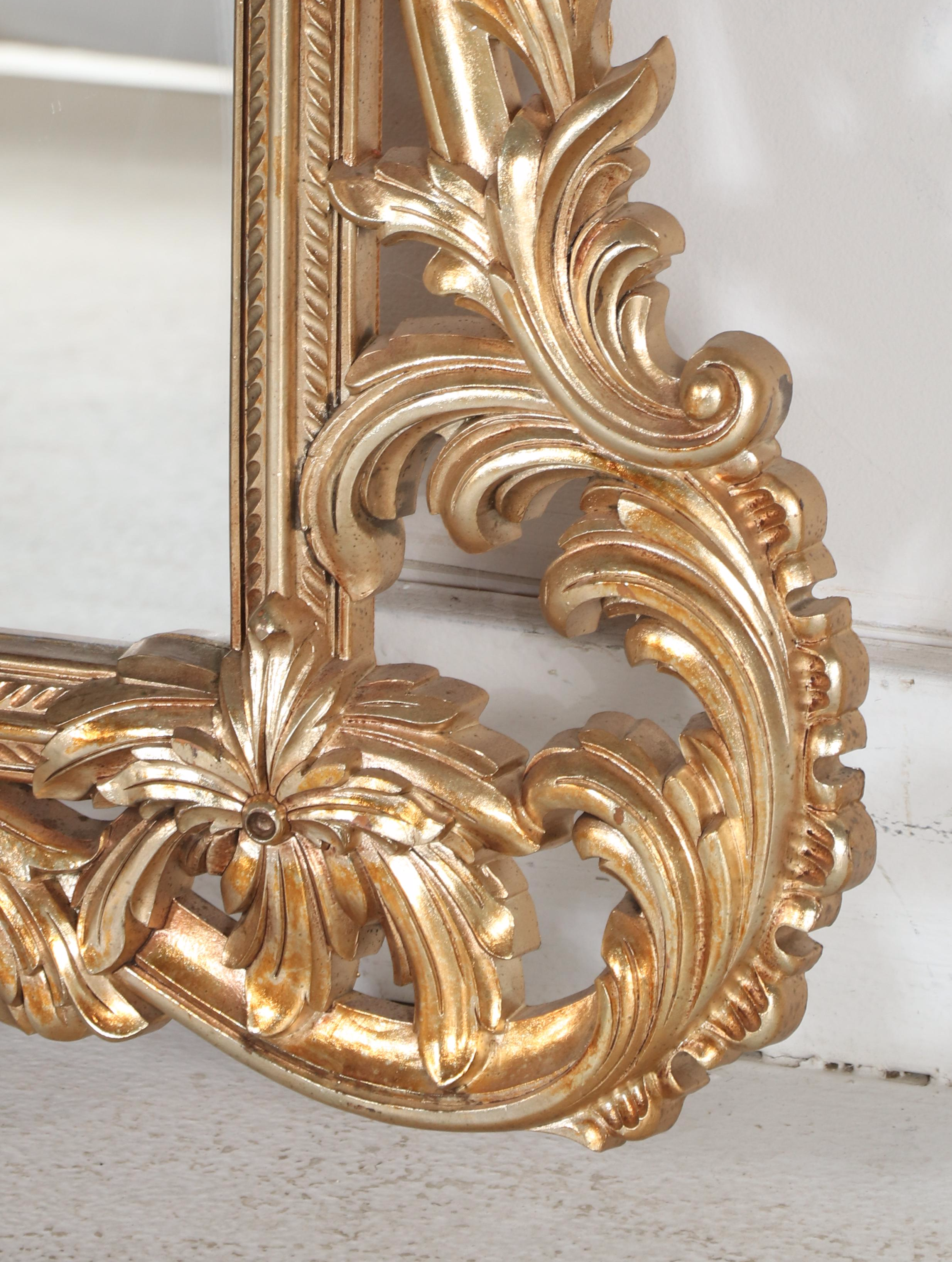 Bassett Mirror Co. Rococo Style Wall Mirror Pair