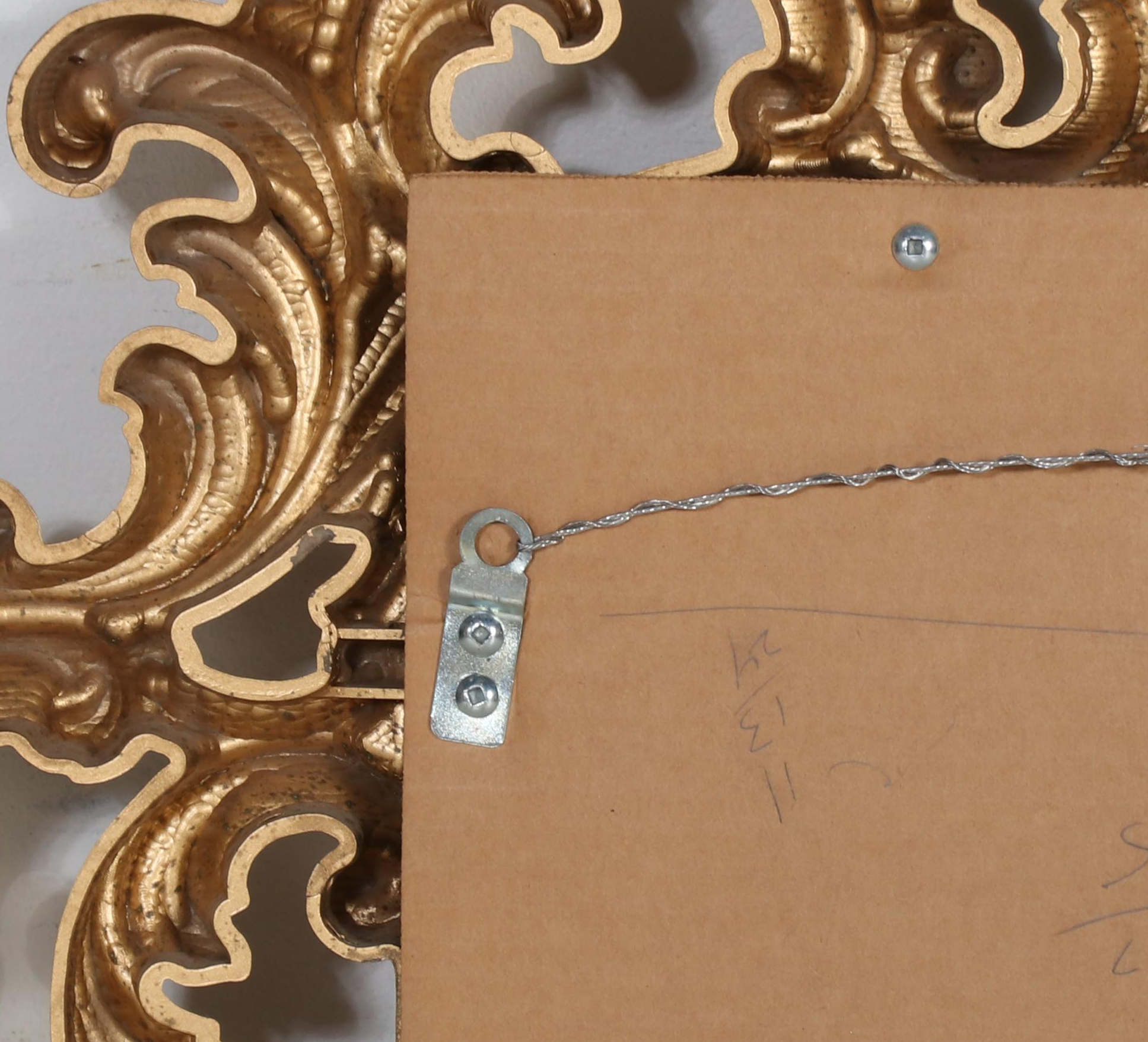 Bassett Mirror Co. Rococo Style Wall Mirror Pair