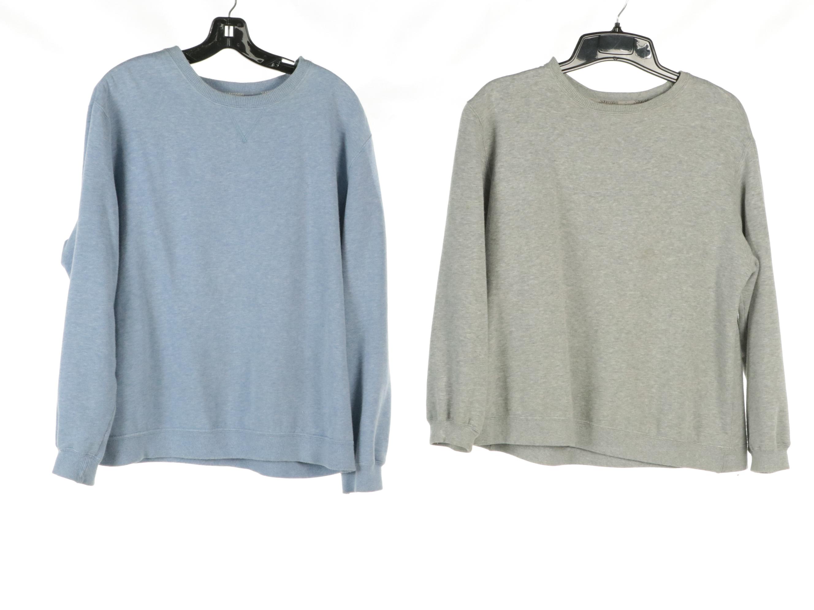 Sonoma Cotton Long Sleeve Tops with St. John's Bay Pullover Crewnecks