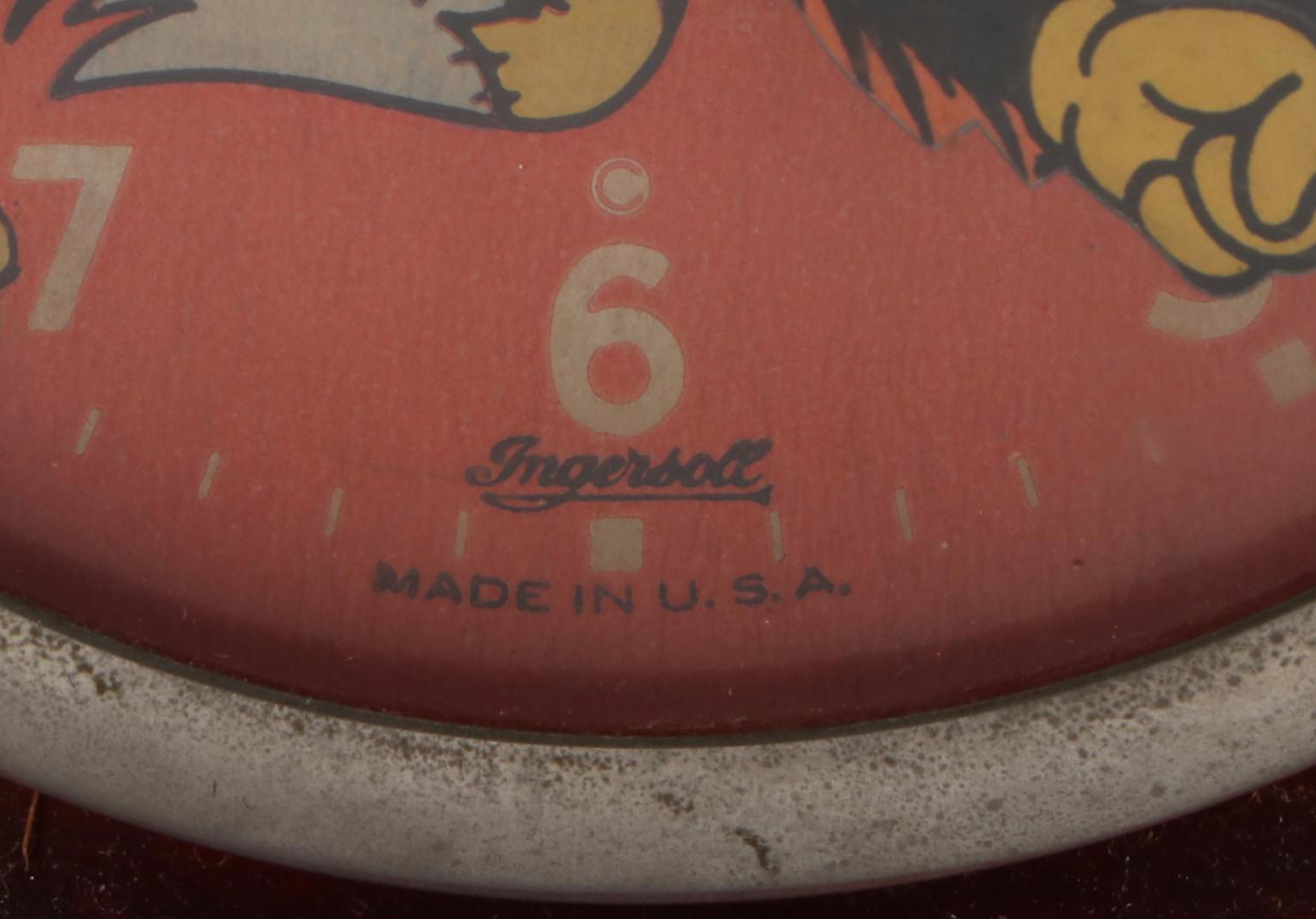 Ingersoll for Disney "Three Little Pigs and the Big Bad Wolf" Alarm Clock, 1934