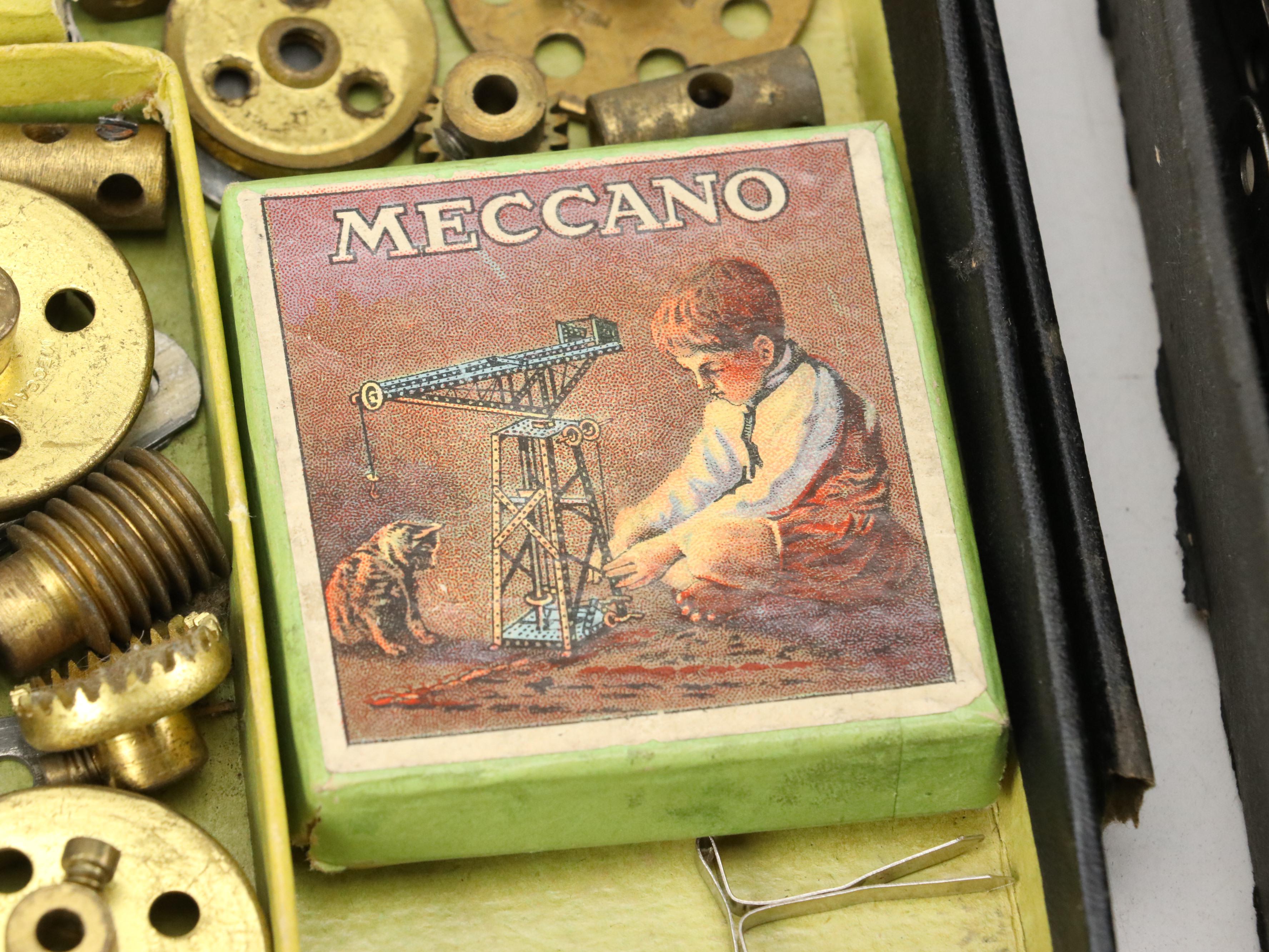 Meccano Metal Model Building Kits with Jefferson Electric Transformer, 1916