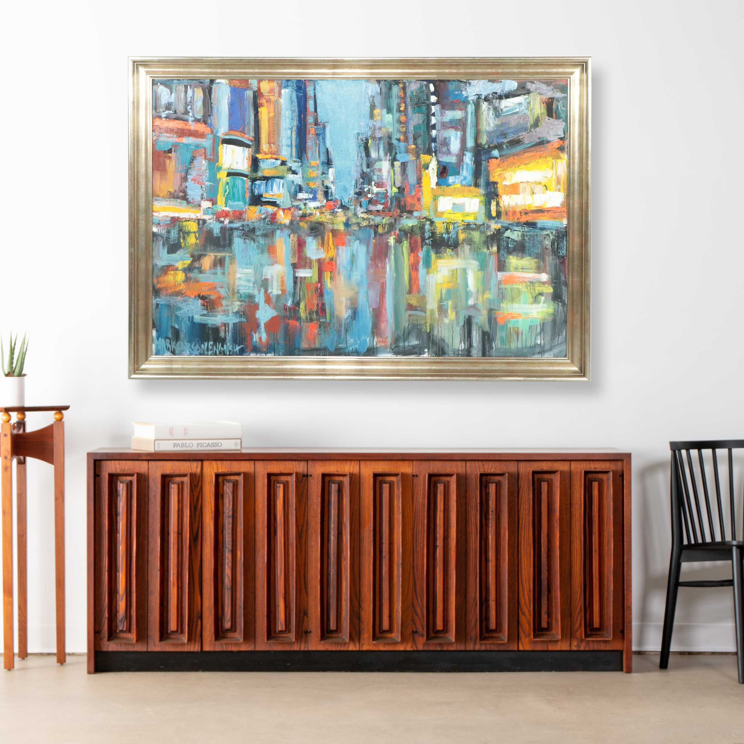 Mark Carson English Acrylic Cityscape Painting, 21st Century