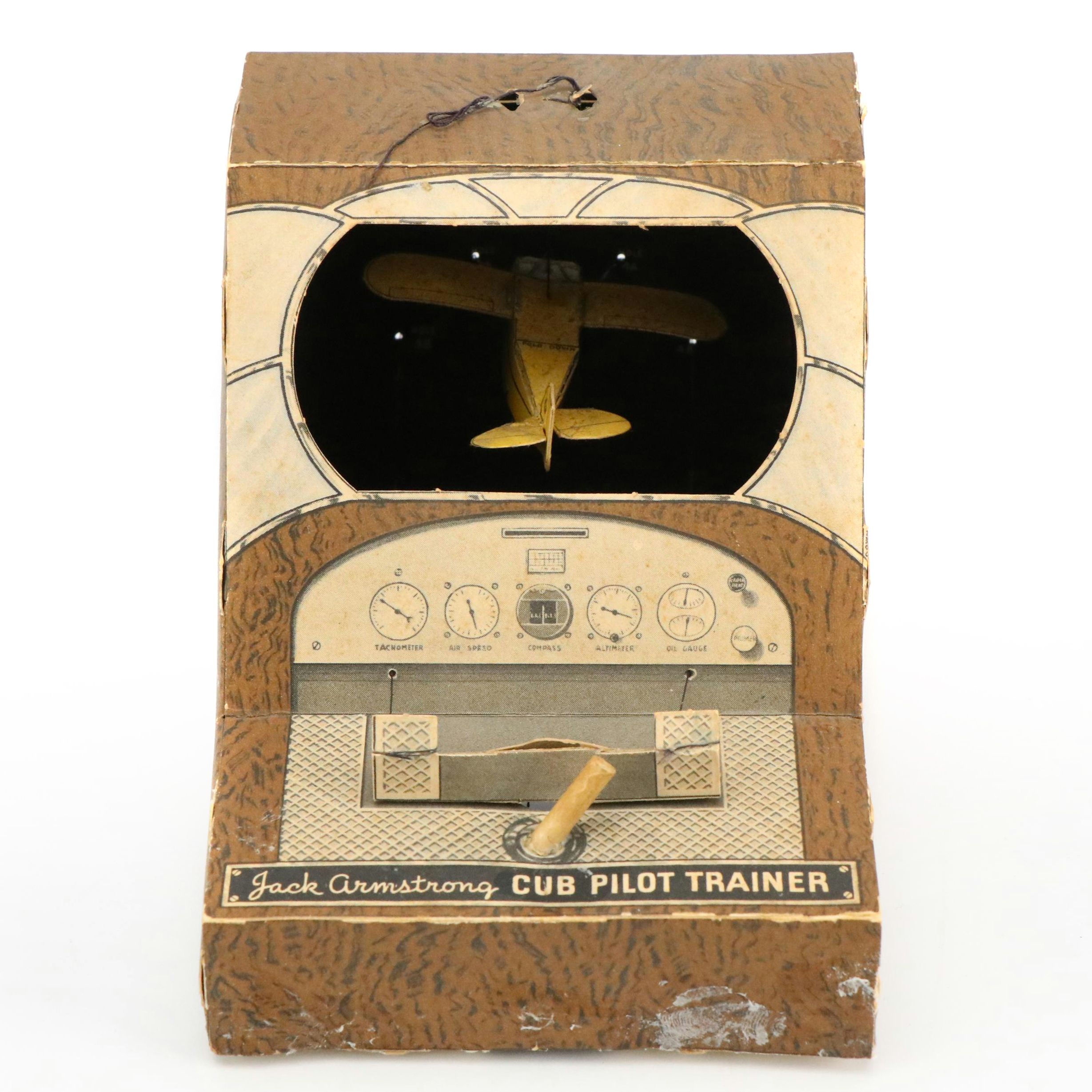 General Mills "Jack Armstrong Cub Pilot Trainer" Cardboard Toy, 1945