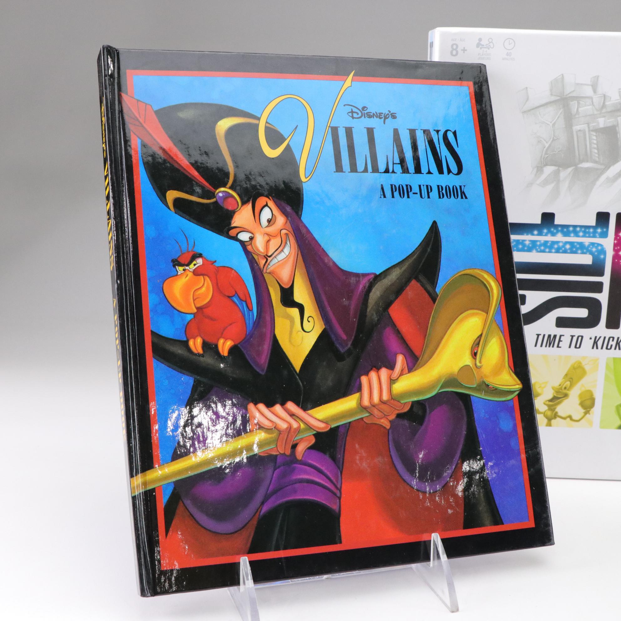 Disney "Side Kicks" Board Game and Books on Disney Villians