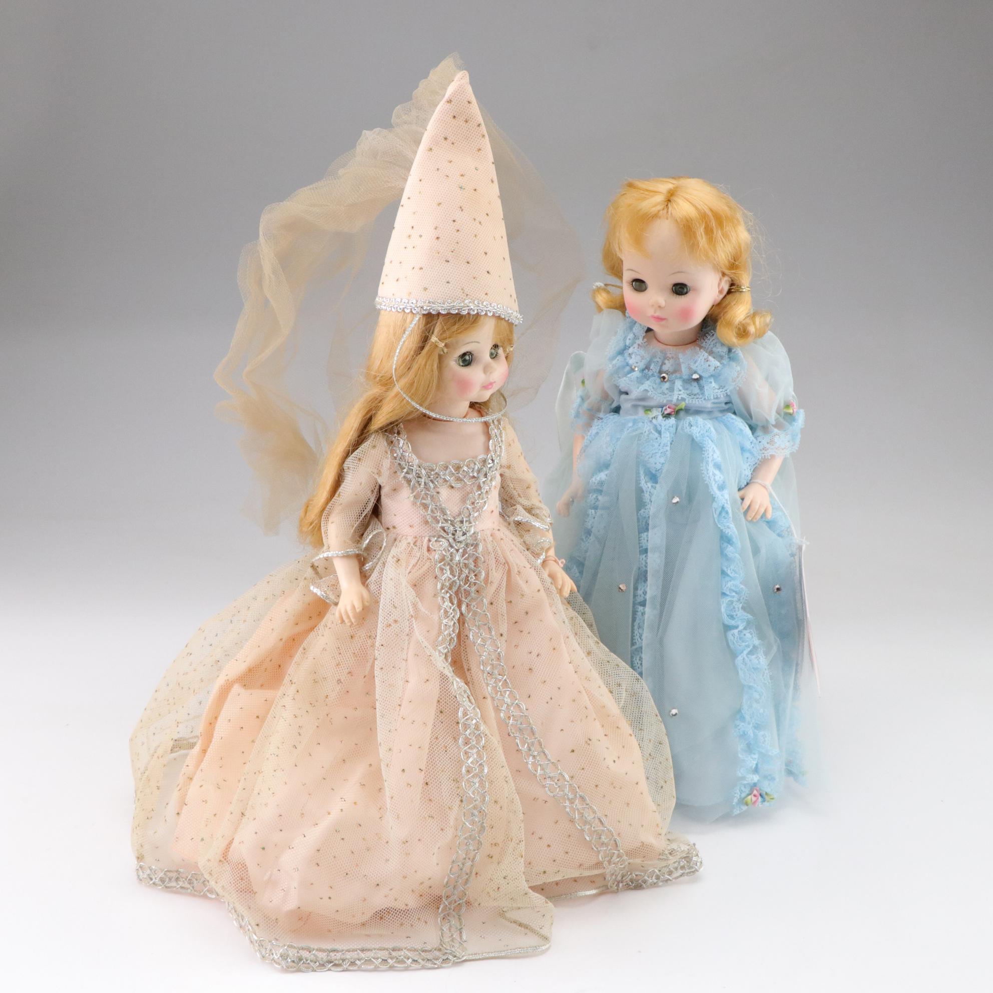 Madame Alexander "Cinderella" and "Fairy Godmother" Pair of 1960s Dolls