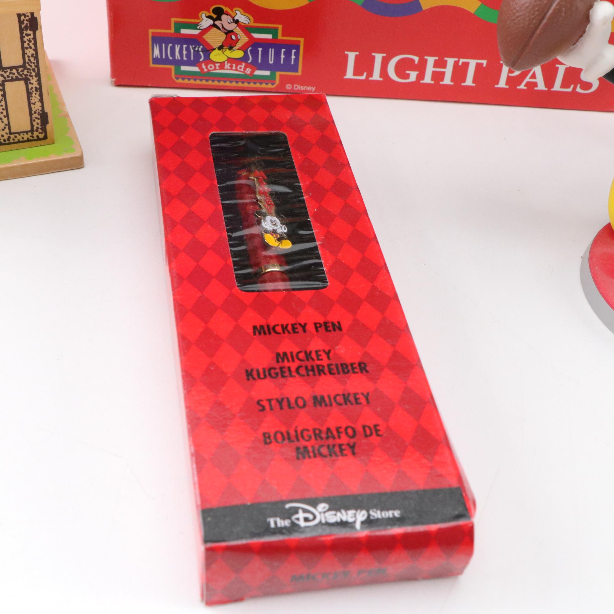 Disney's Mickey and Minnie Music Box with "Buckeye" Figure & More Memorabilia