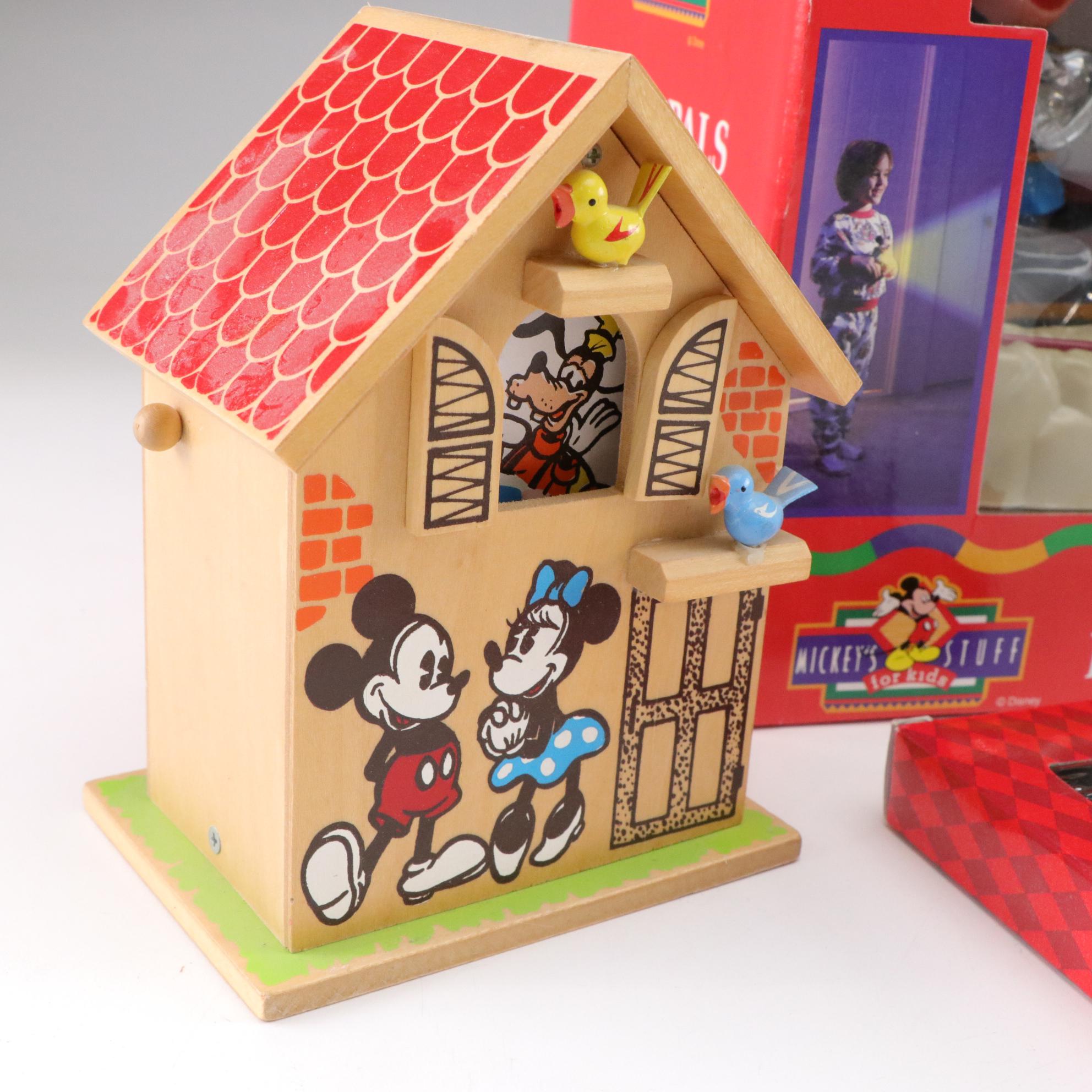 Disney's Mickey and Minnie Music Box with "Buckeye" Figure & More Memorabilia