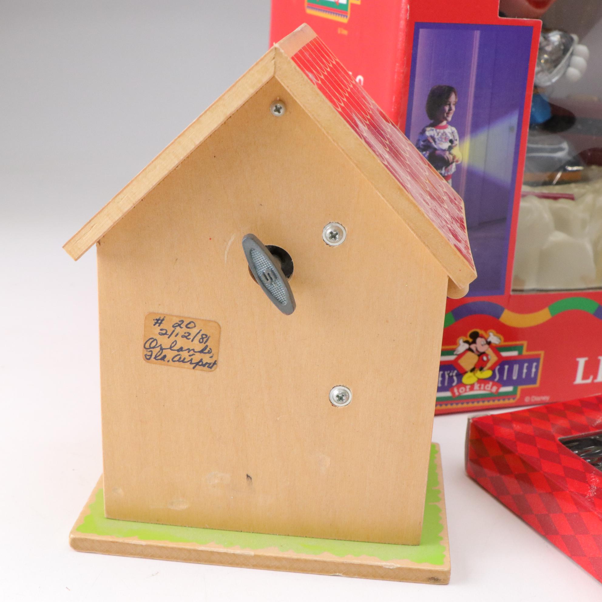 Disney's Mickey and Minnie Music Box with "Buckeye" Figure & More Memorabilia