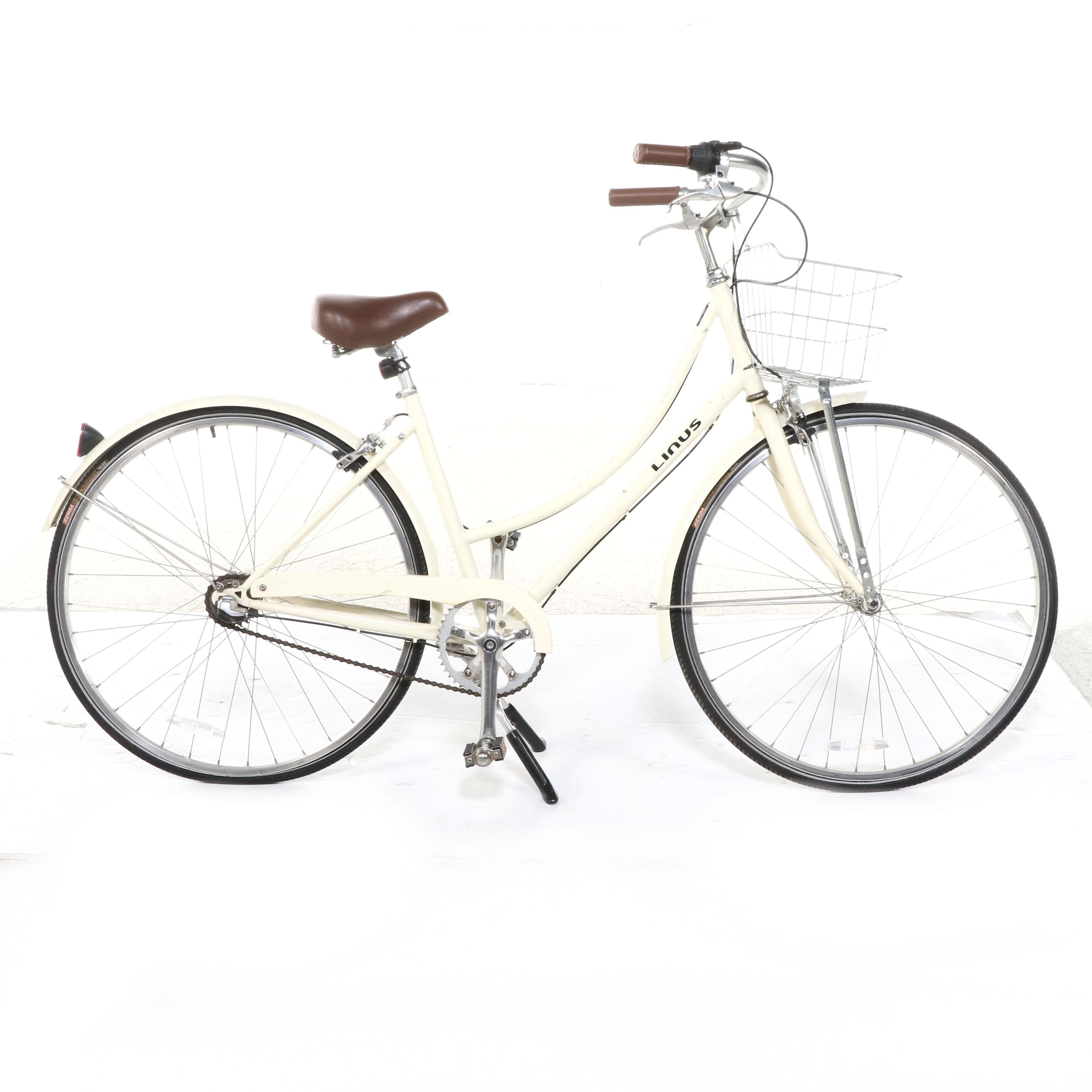 Linus Step-Through Cruiser Bike with Basket