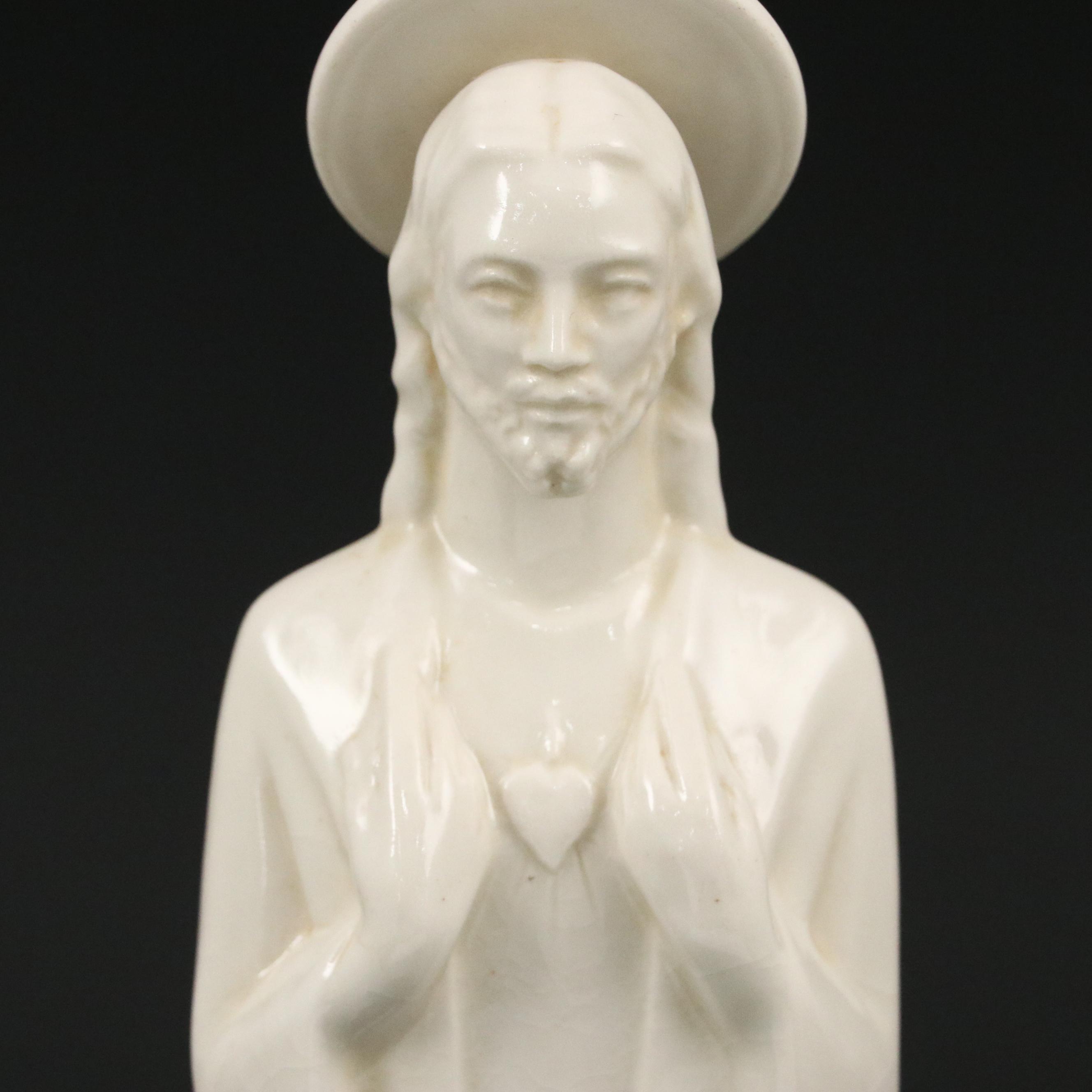Rookwood Pottery Glossy Glazed Jesus Figure, 1953