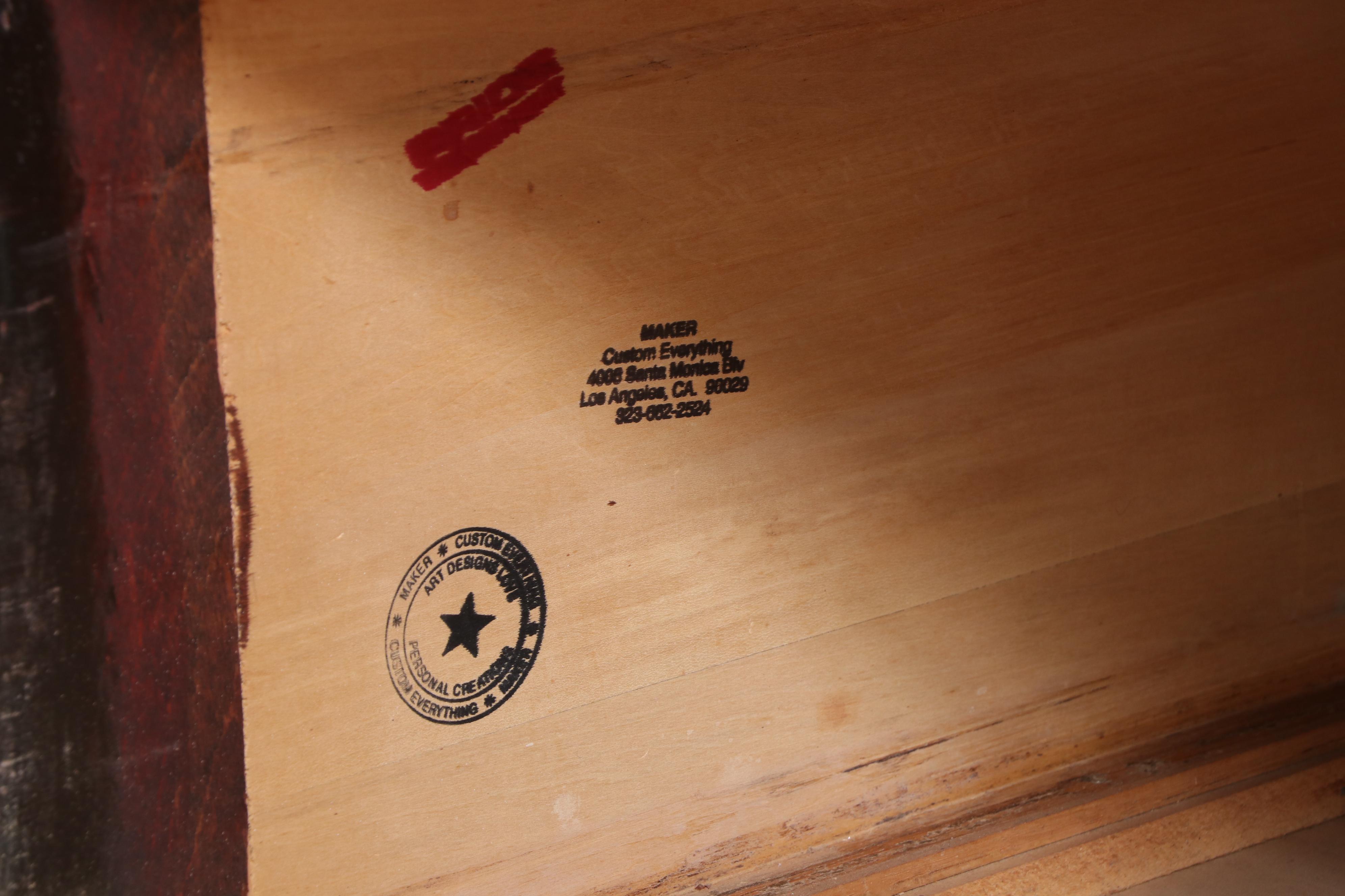 Maker of Los Angeles Custom-Painted Coffee Table, Early 20th Century and Later